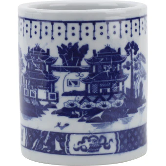 BLUE WILLOW-PENHOLDER