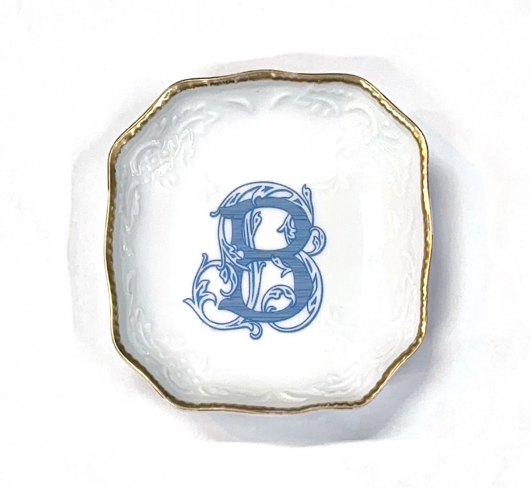 BonBon Dish Top 17 Wilson Blue Monogram - Image 2