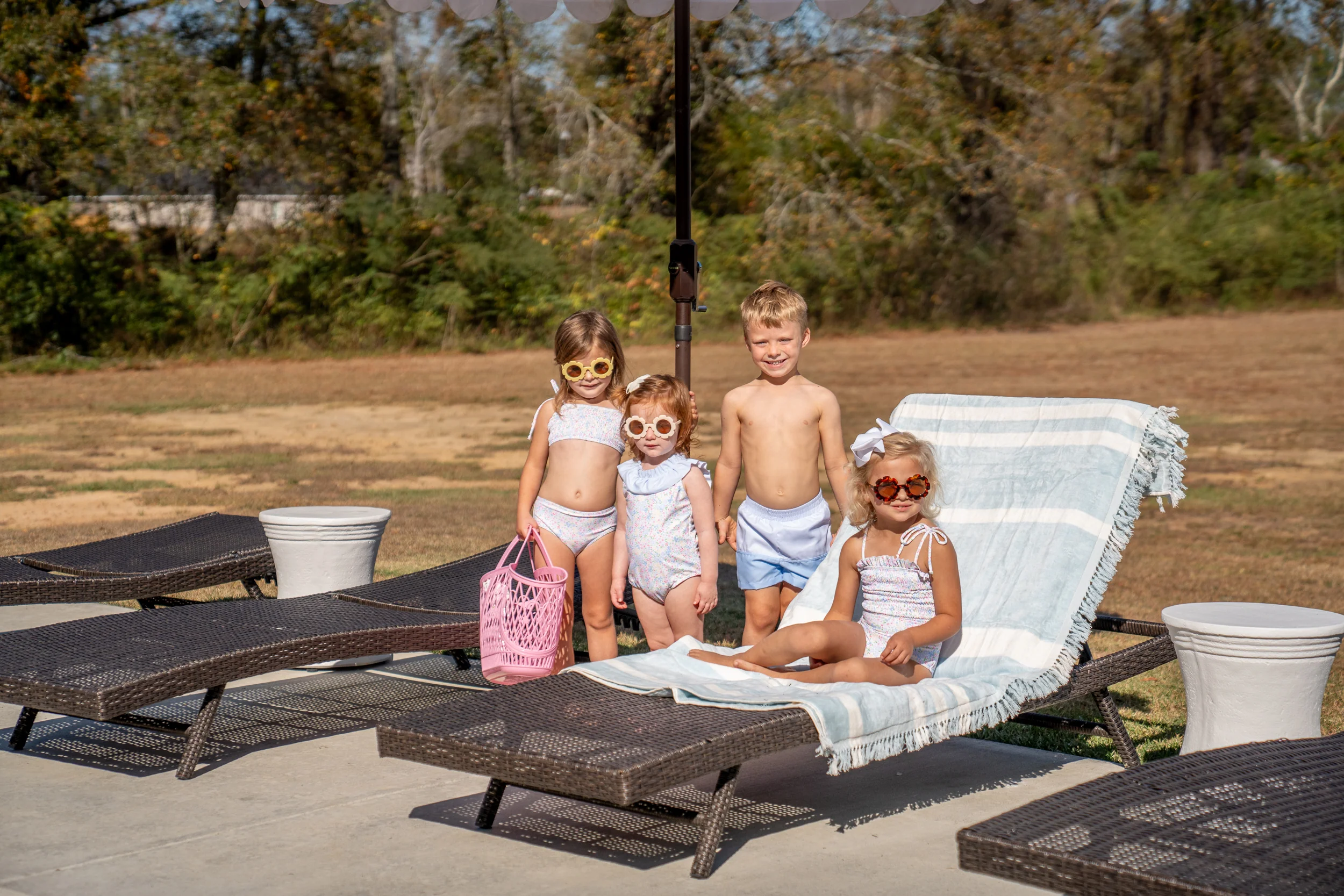 Boys Blue Colorblock Trunks UPF50 - Image 10