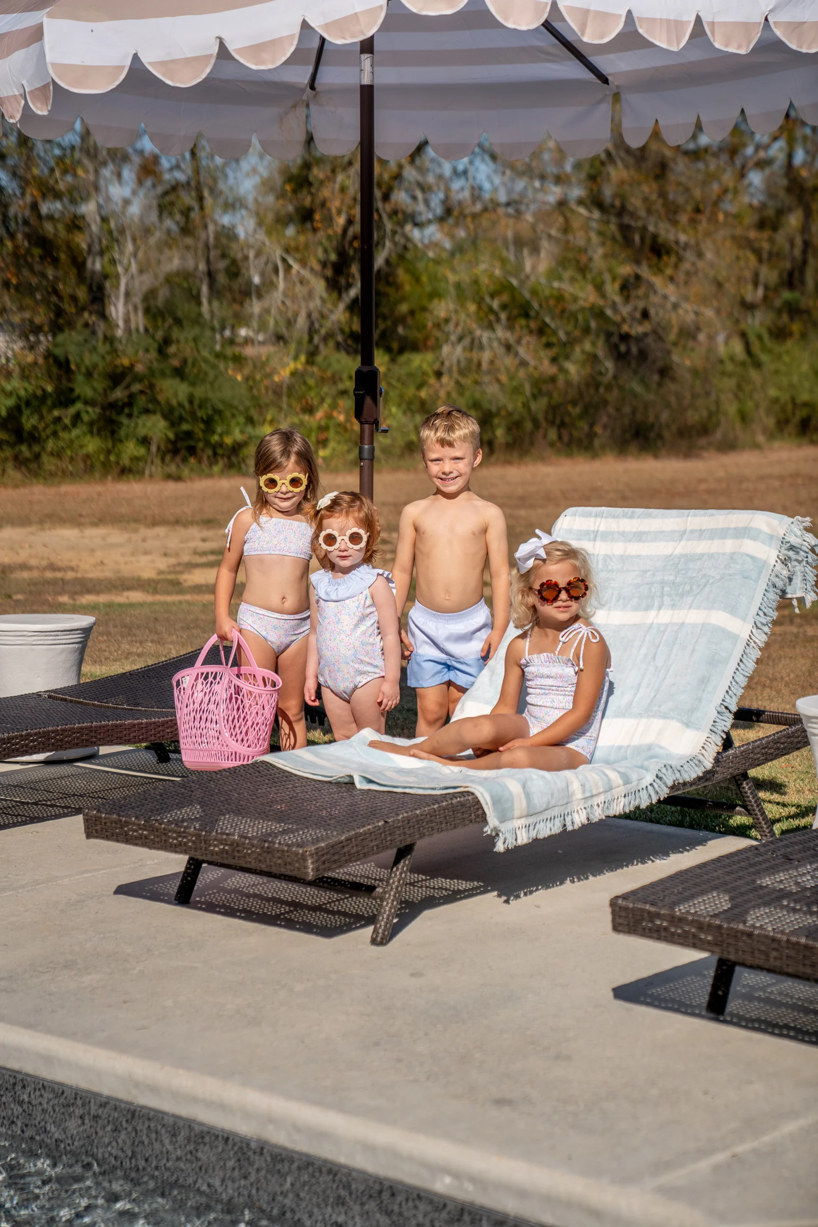 Boys Blue Colorblock Trunks UPF50 - Image 9