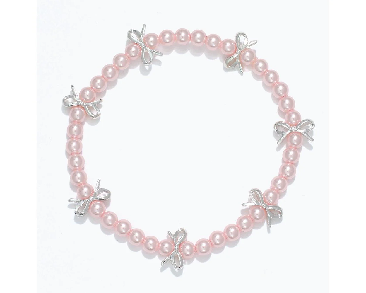 Bracelet-Little Love Bows + Pearls