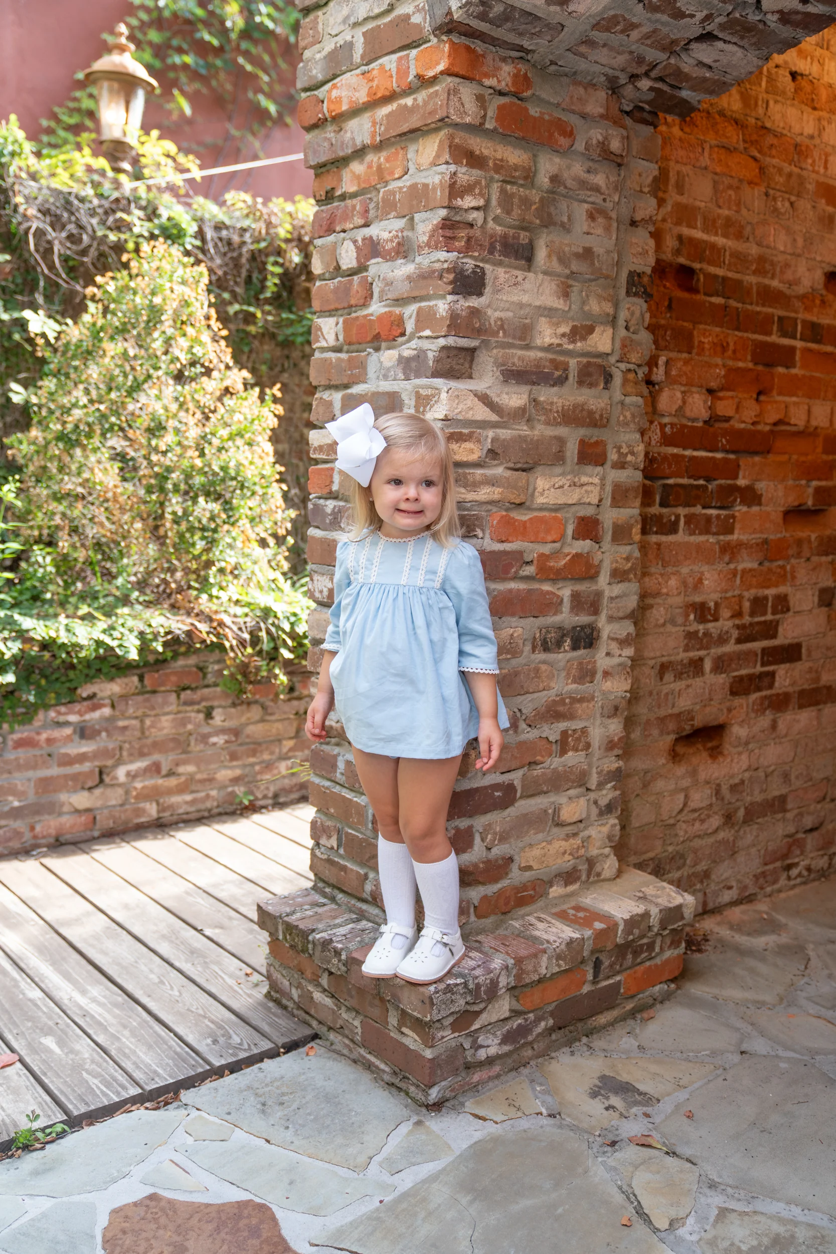 Brie Blue Cord Bloomer Set - Image 2