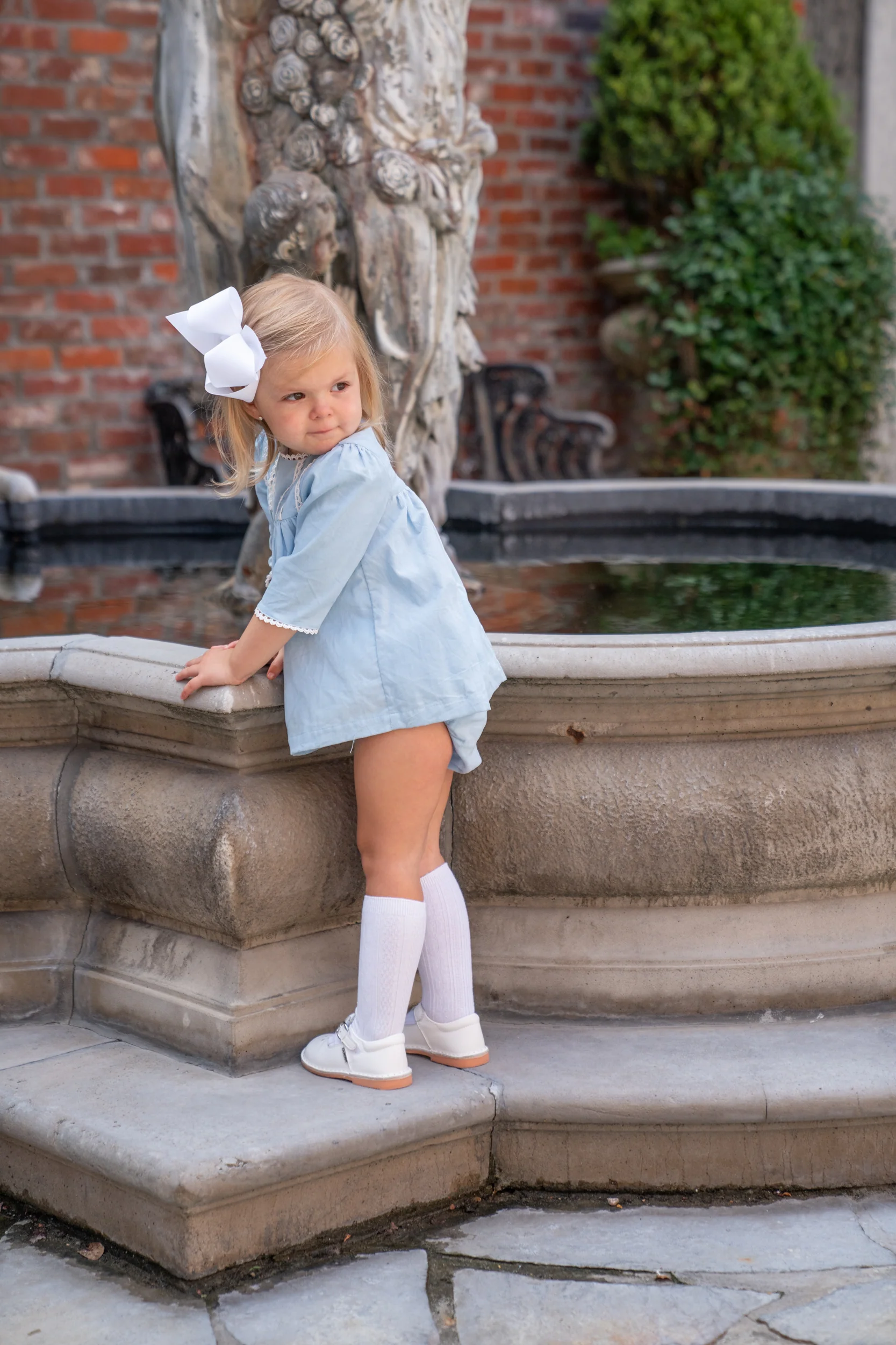 Brie Blue Cord Bloomer Set - Image 3