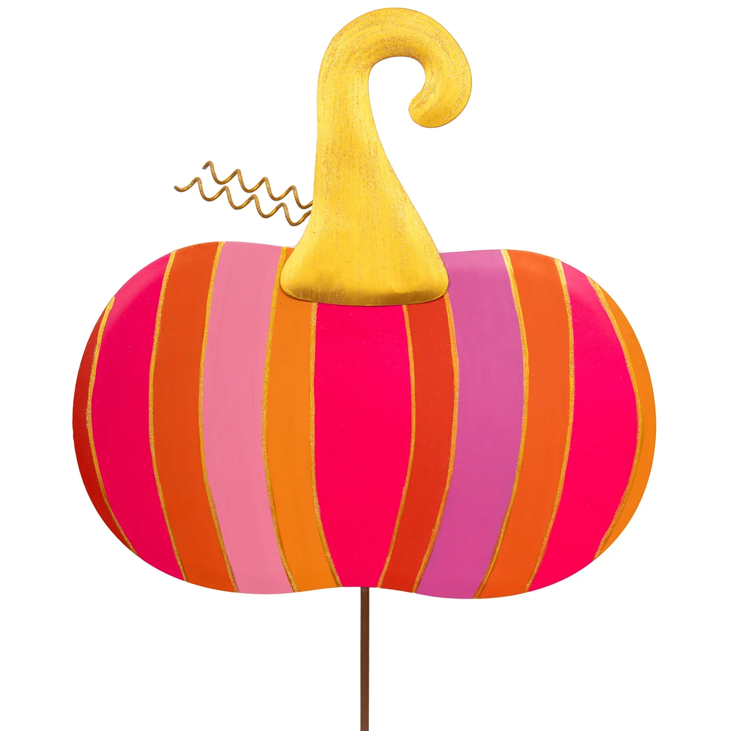 Bright Striped Pumpkin