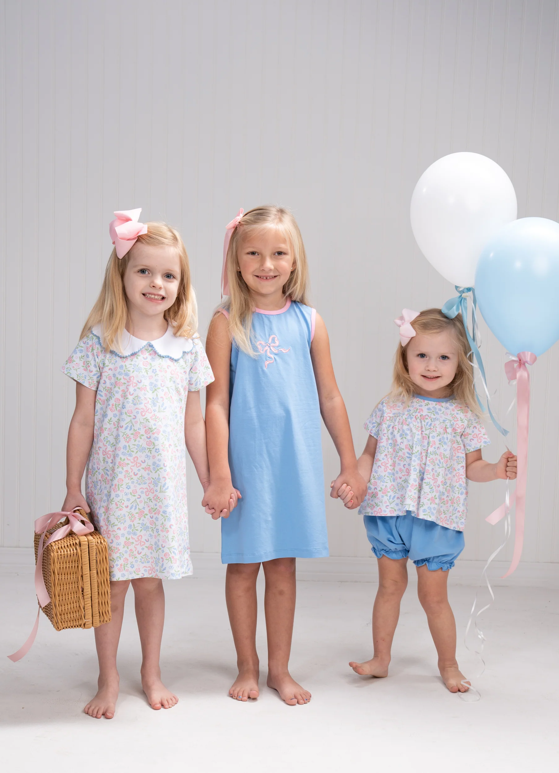 Brittany Blue Bow Dress - Image 3