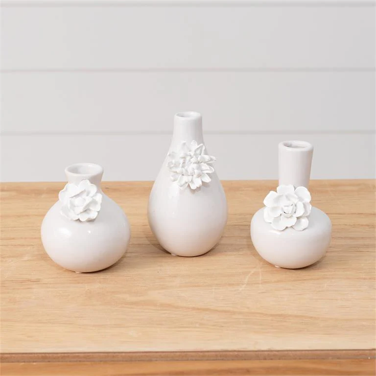 Bud Vases With 3D Floral-3 styles