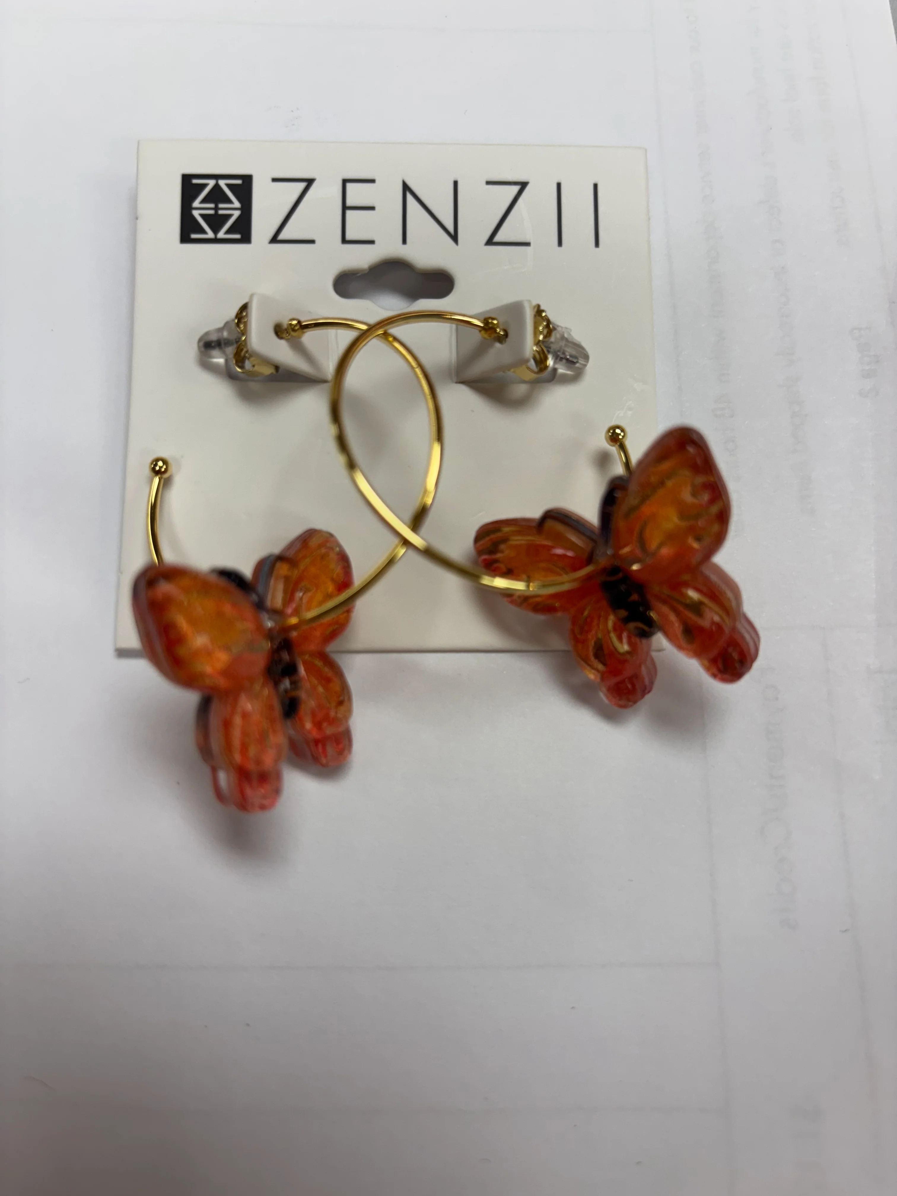 Butterfly Hoop Earring - Image 2