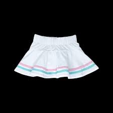 Callie Skort- Pure Coconut/Totally Turquoise/Flamingo Pink