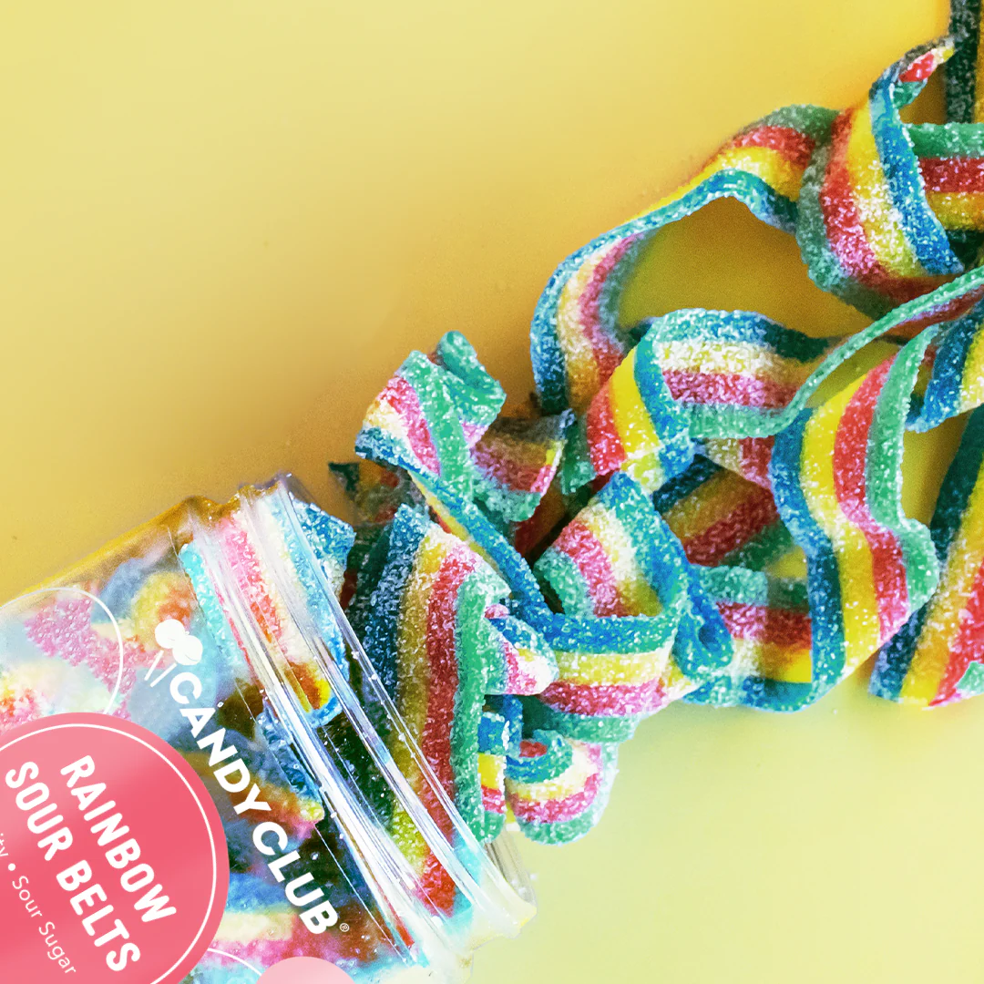Candy Club - Rainbow Sour Belts - Image 3