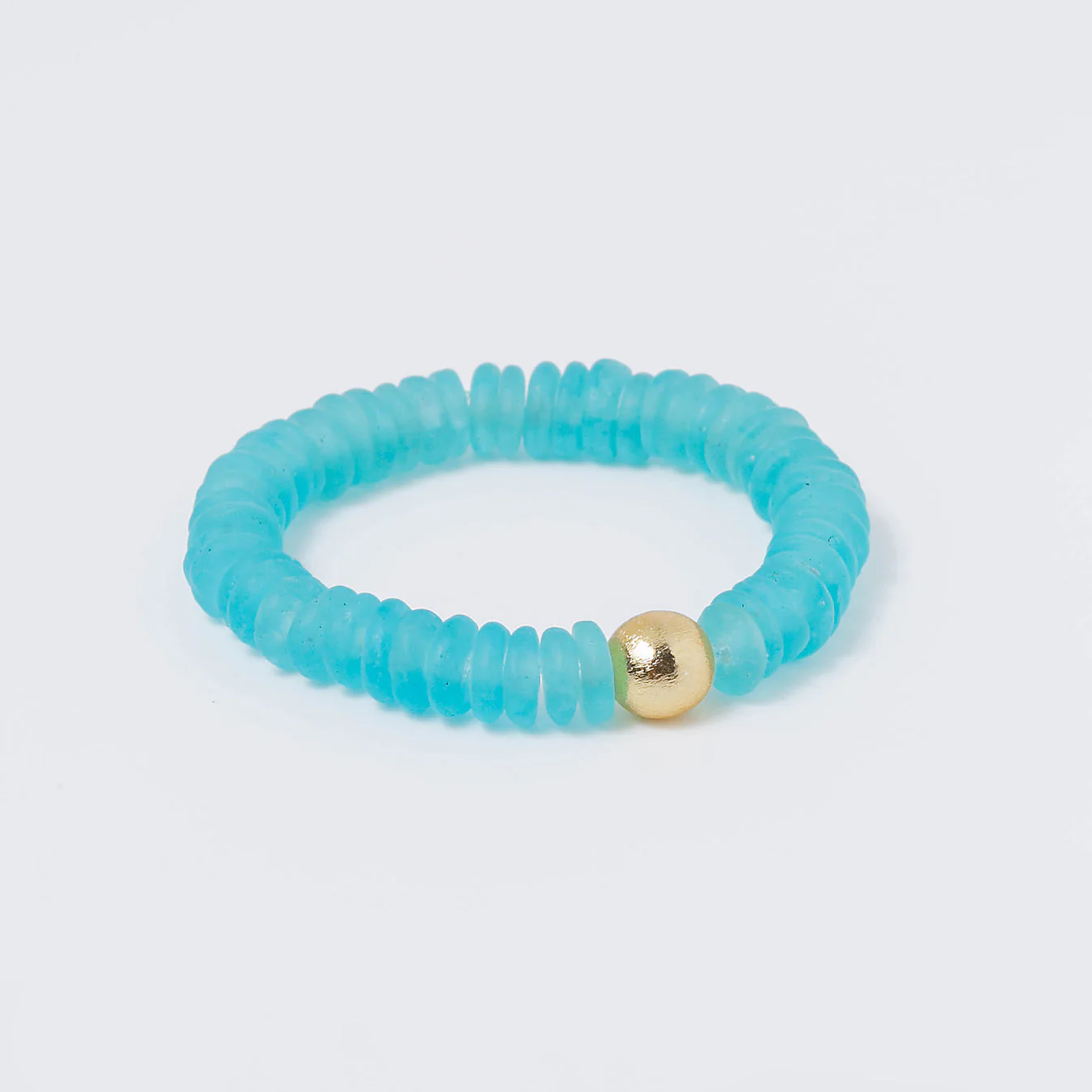 Caribbean Aqua Seascape Gold Ball