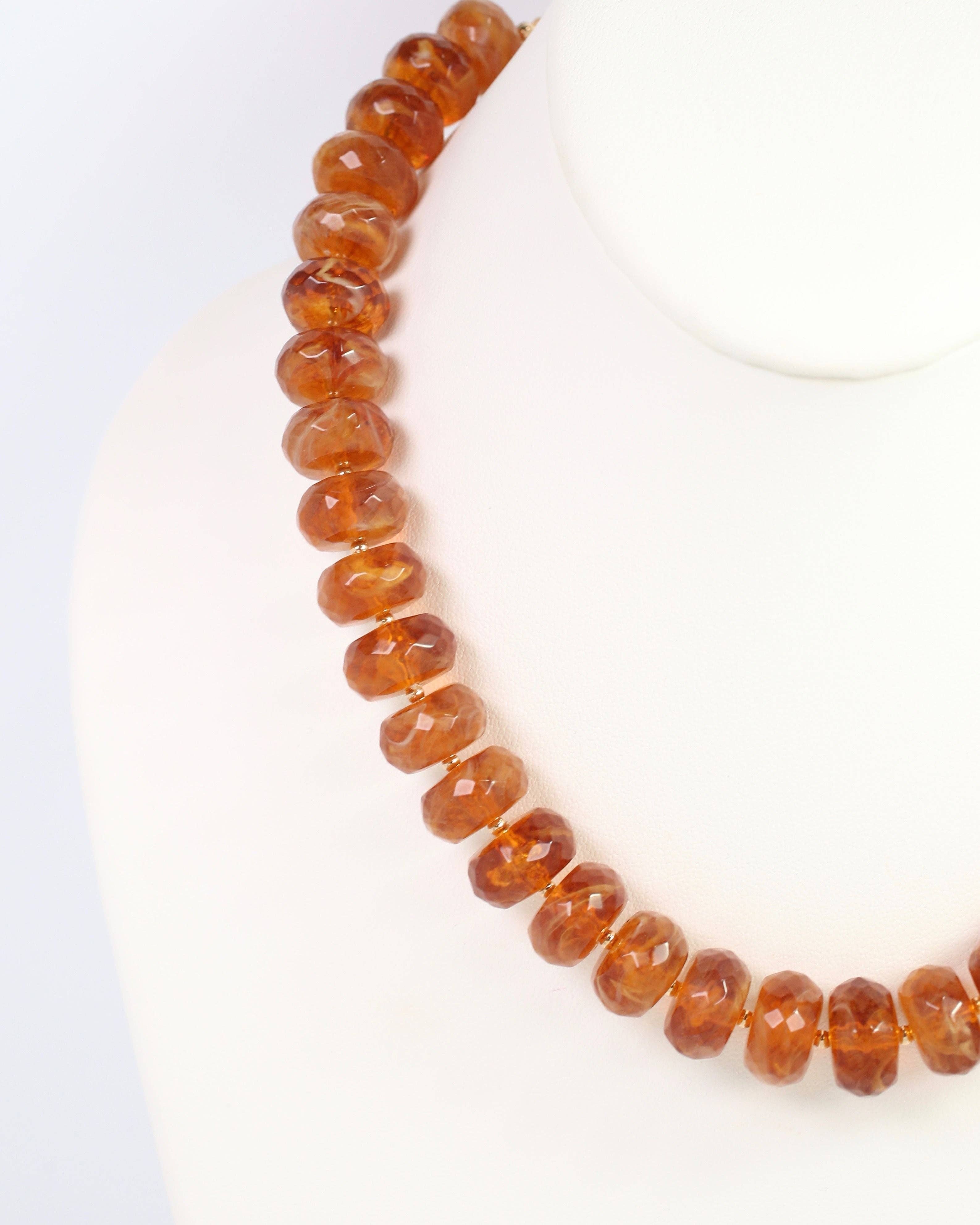 Caroline Hill - Mansfield Beaded Necklace Tortoise: Default - Image 3