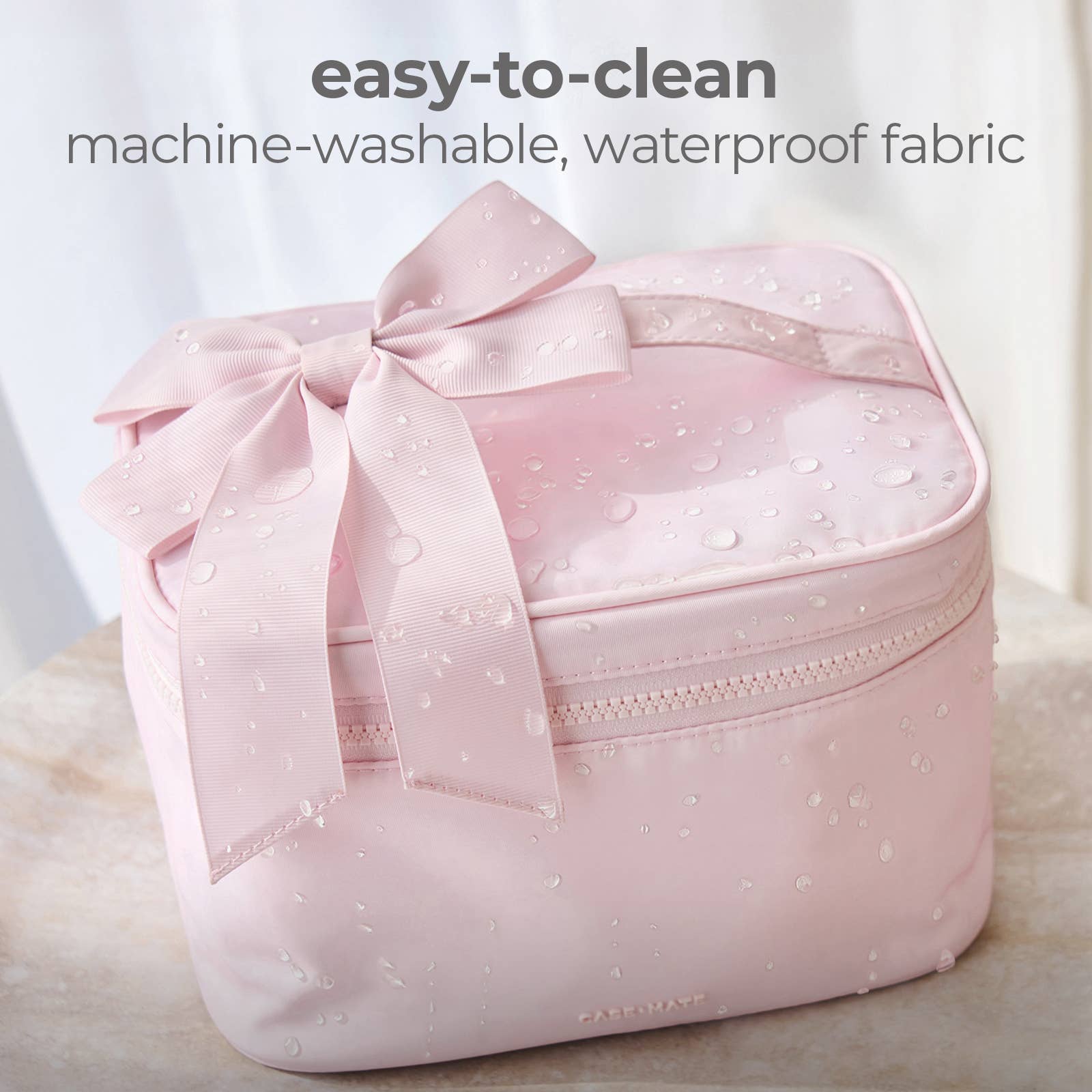 Case-Mate - Case-Mate Ballet Pink Makeup Train Case - Image 4