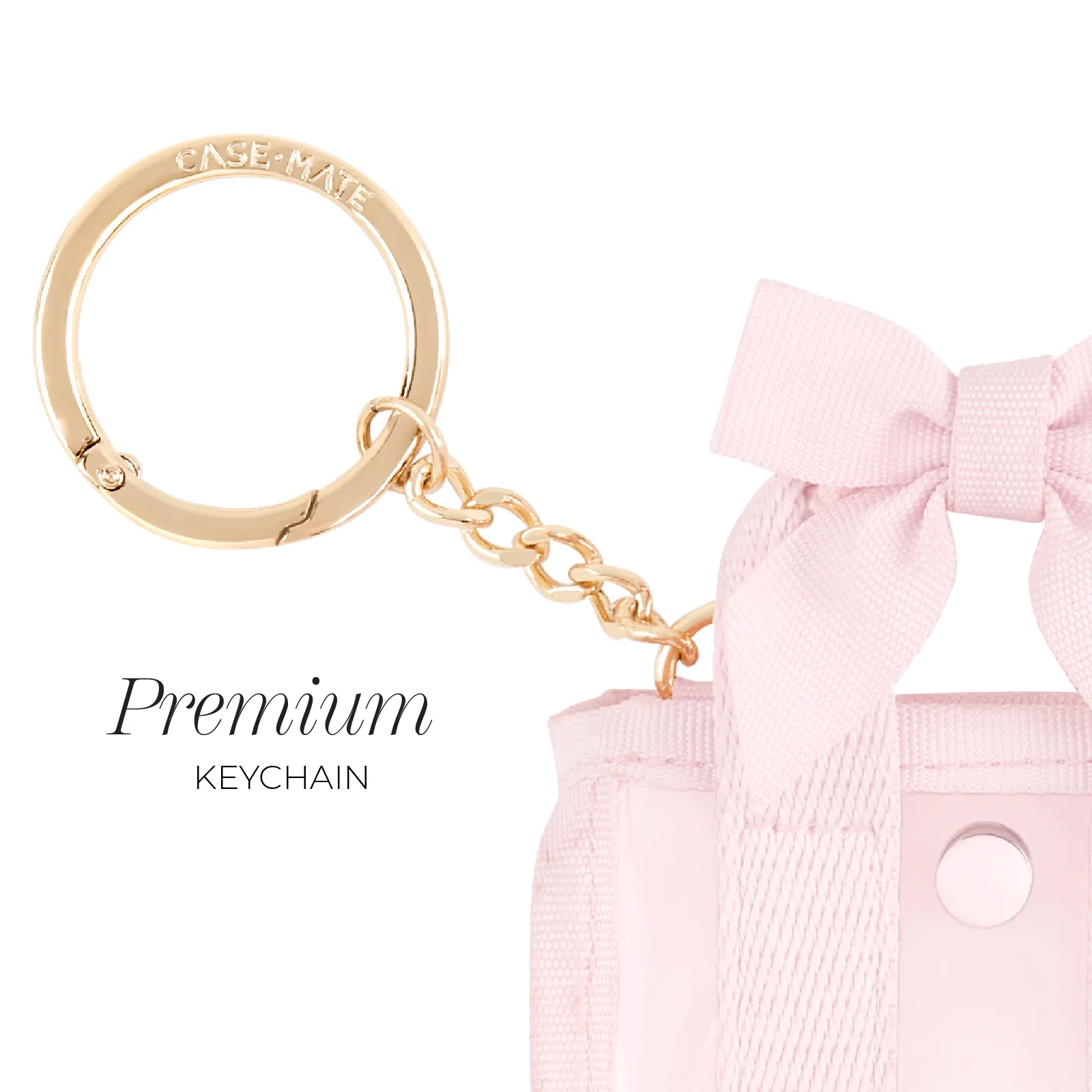Case-Mate - Case-Mate Tini Tote Keychain Charm: Ballet Pink - Image 8