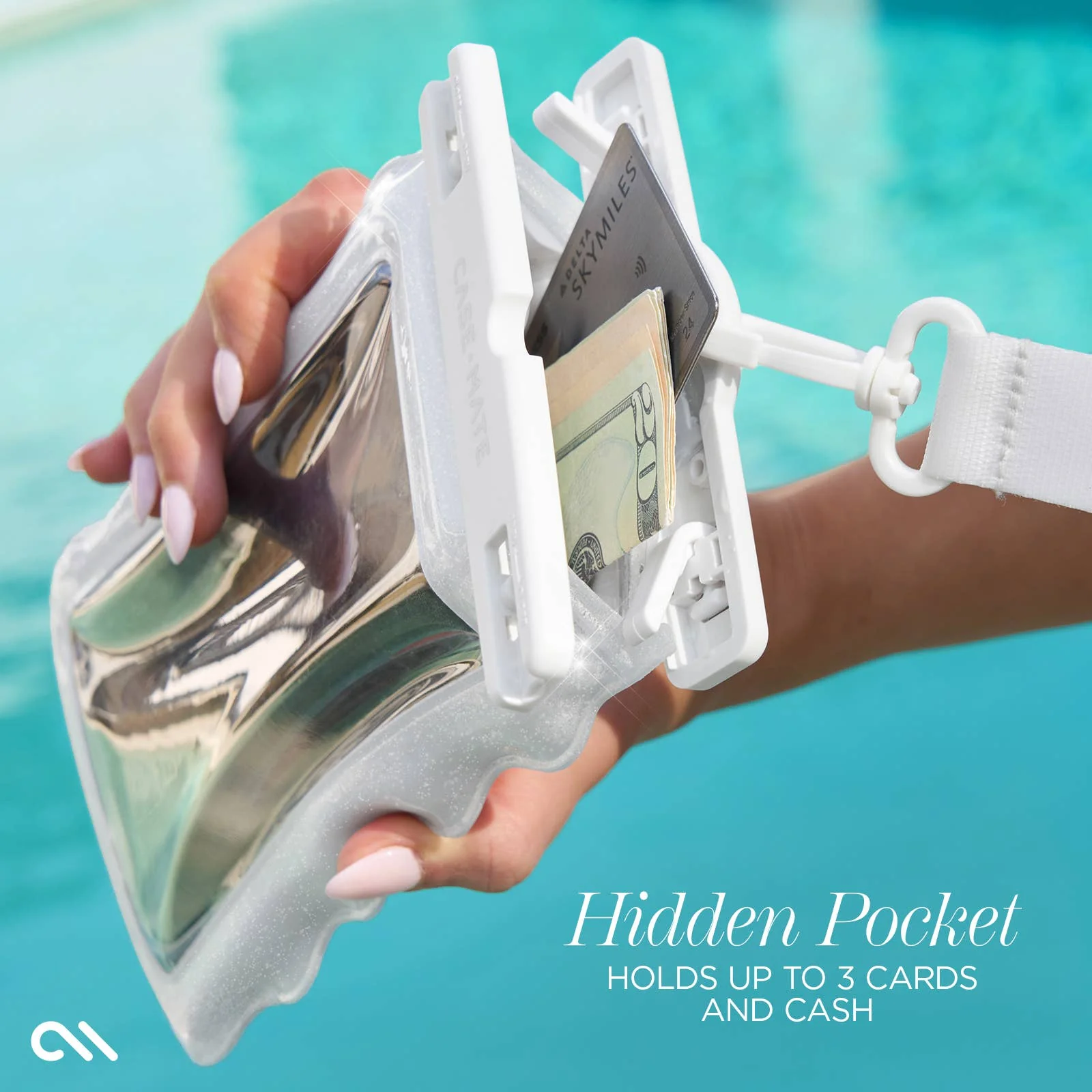 Case-Mate - Case-Mate Wavy Waterproof Floating Phone Pouch: Mist Twinkle - Image 8