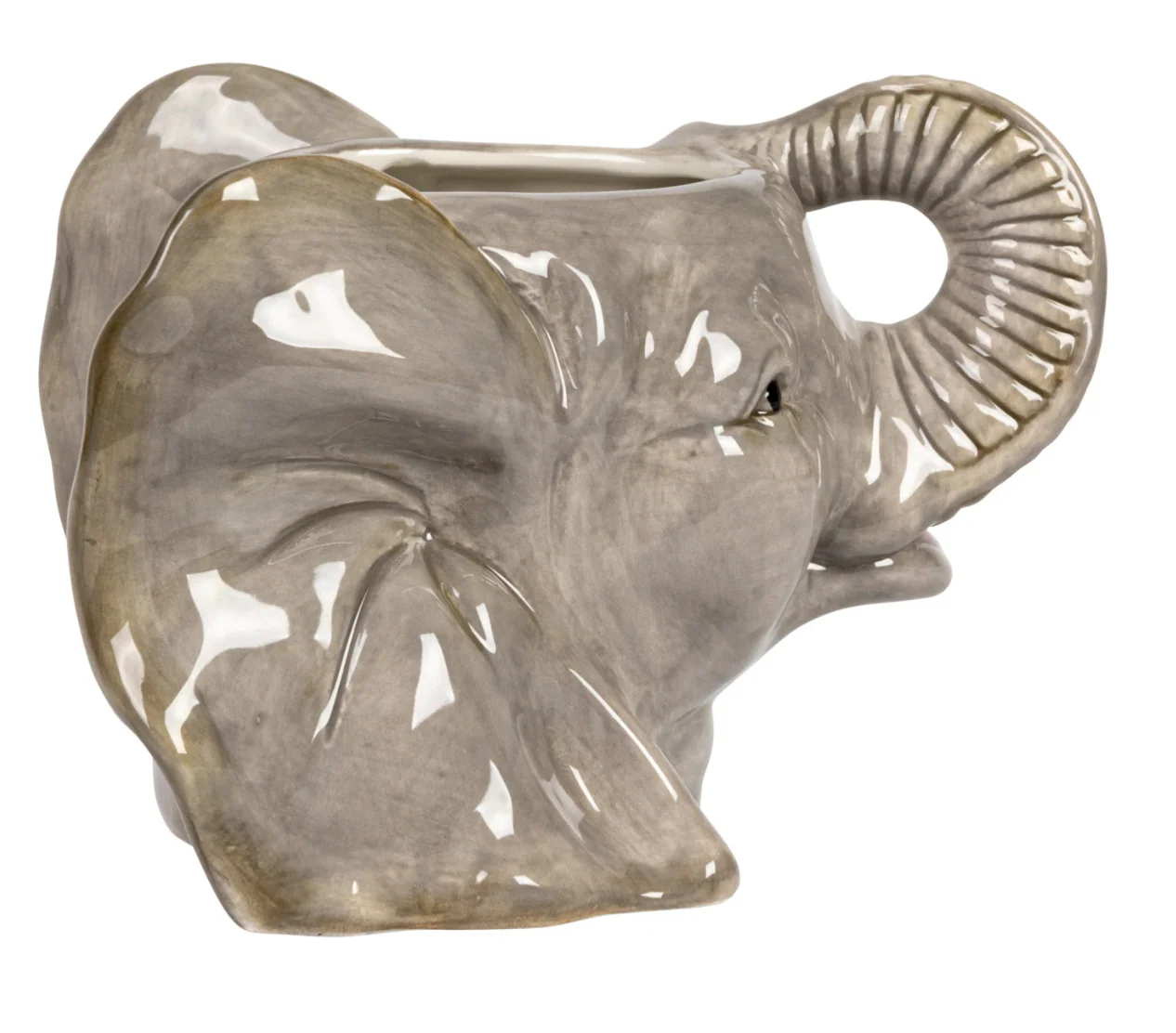 Ceramic Elephant Head Planter - Image 2