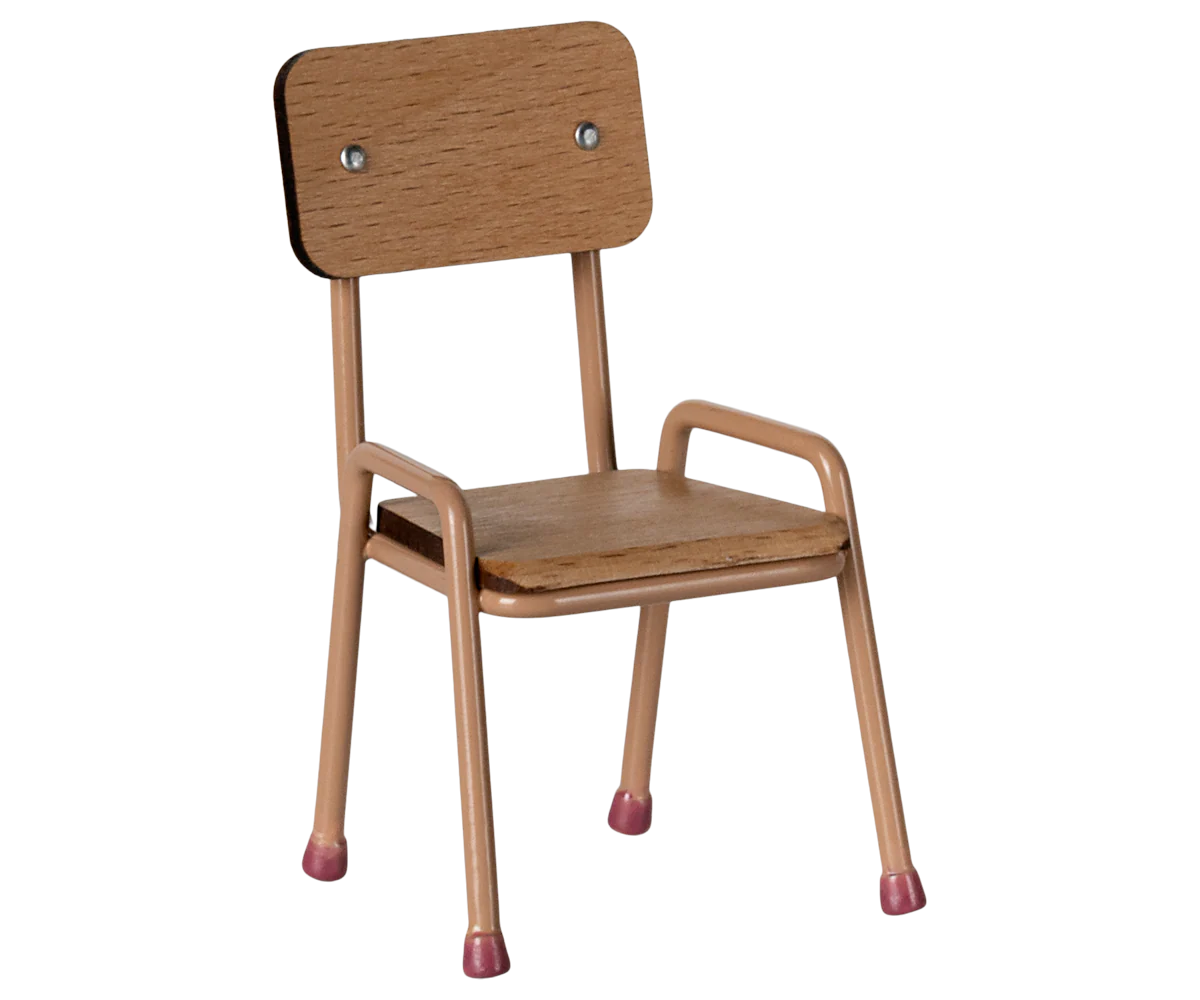 Maileg Chair, Mouse - Dark powder