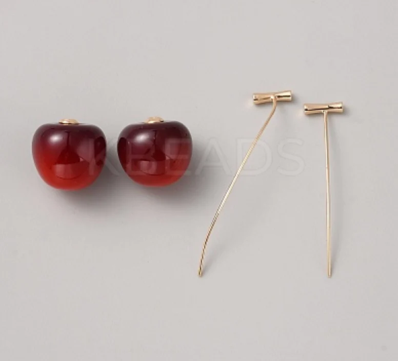 Cherry Earrings Real 18K plated - Image 2
