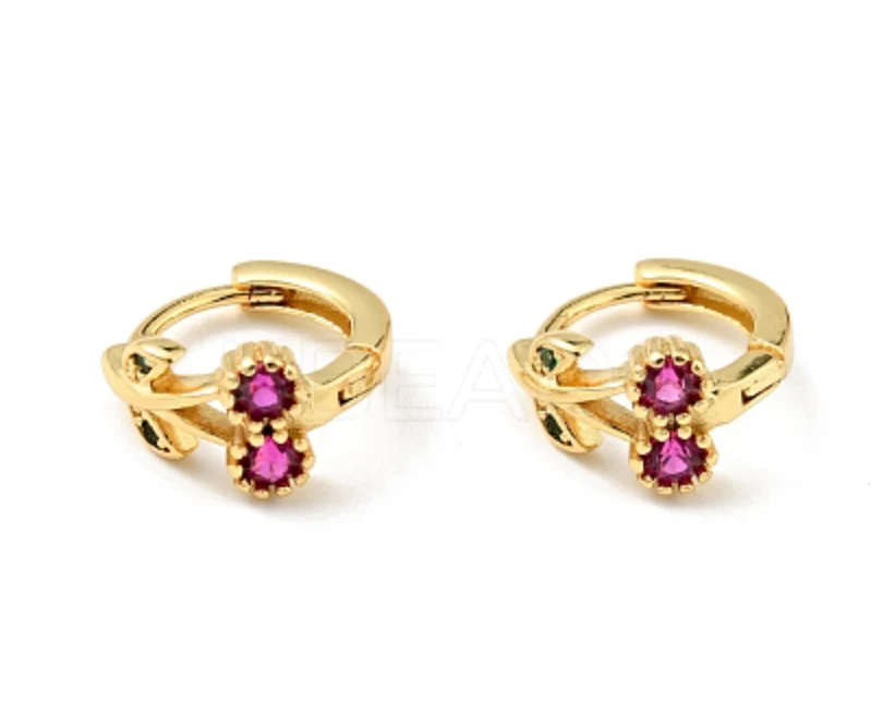 Cherry Earrings Real 18K plated - Image 5