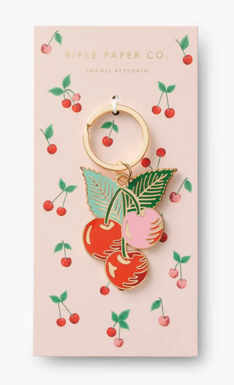 Cherry Enamel Keychain - Image 2