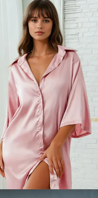 Chloe Satin Nightshirt