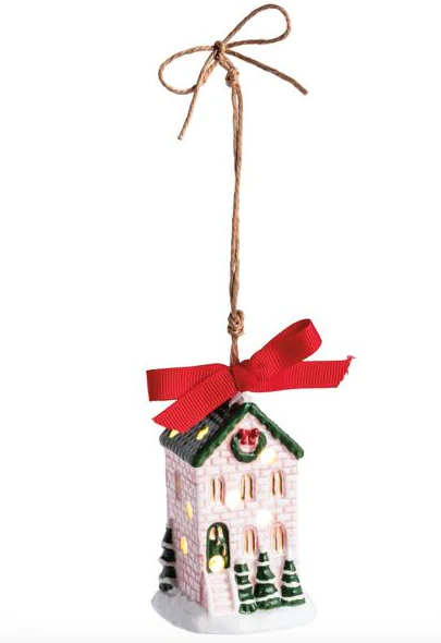 Christmas House Light-Up Ornament
