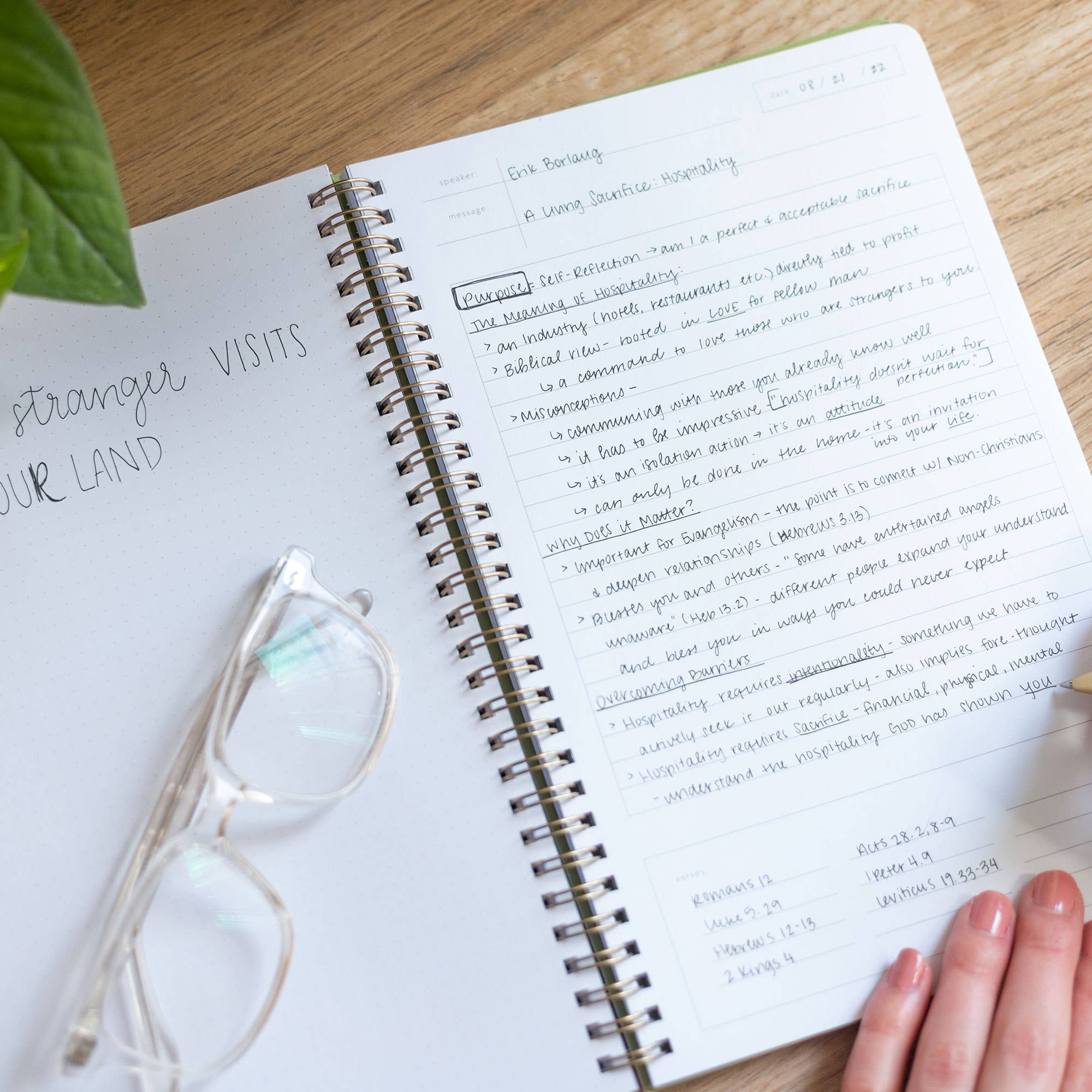 Church Notes Co. - Church Notes Notebook - Blush Pink - Image 3