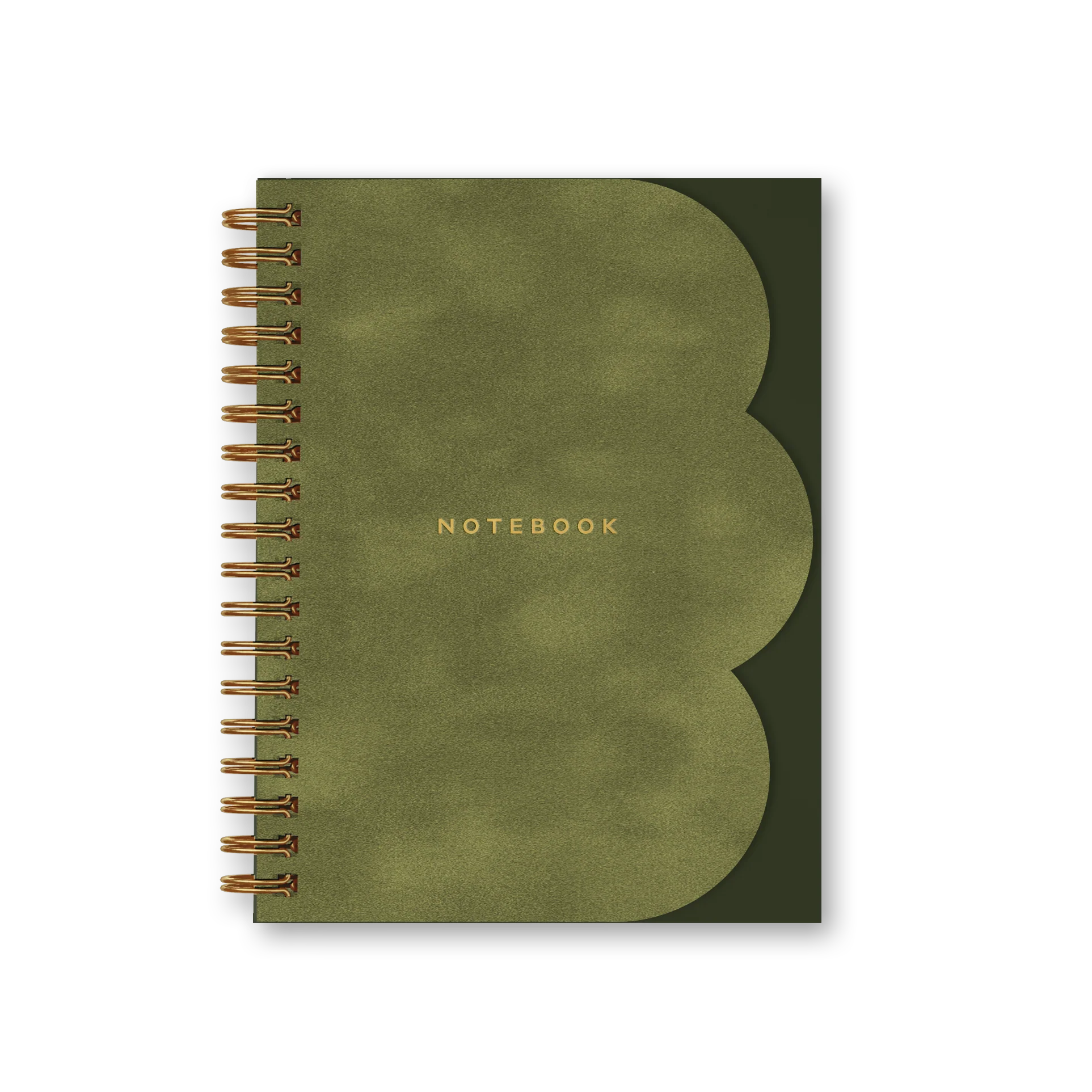 Clamshell Notebook in Moss
