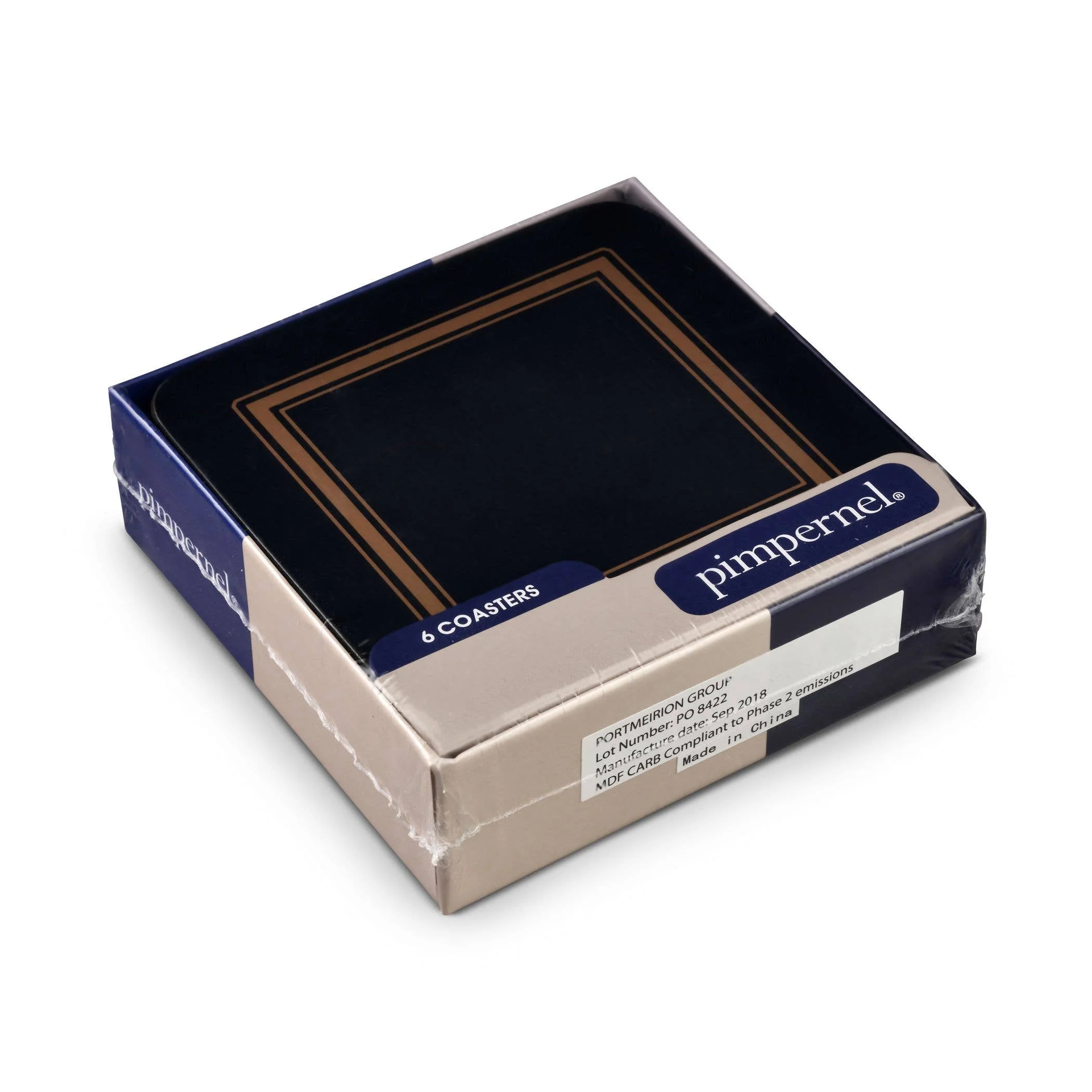 Classic Coasters Set of 6 - Black