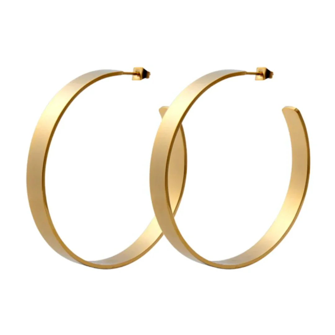 Clio Flat Hoops