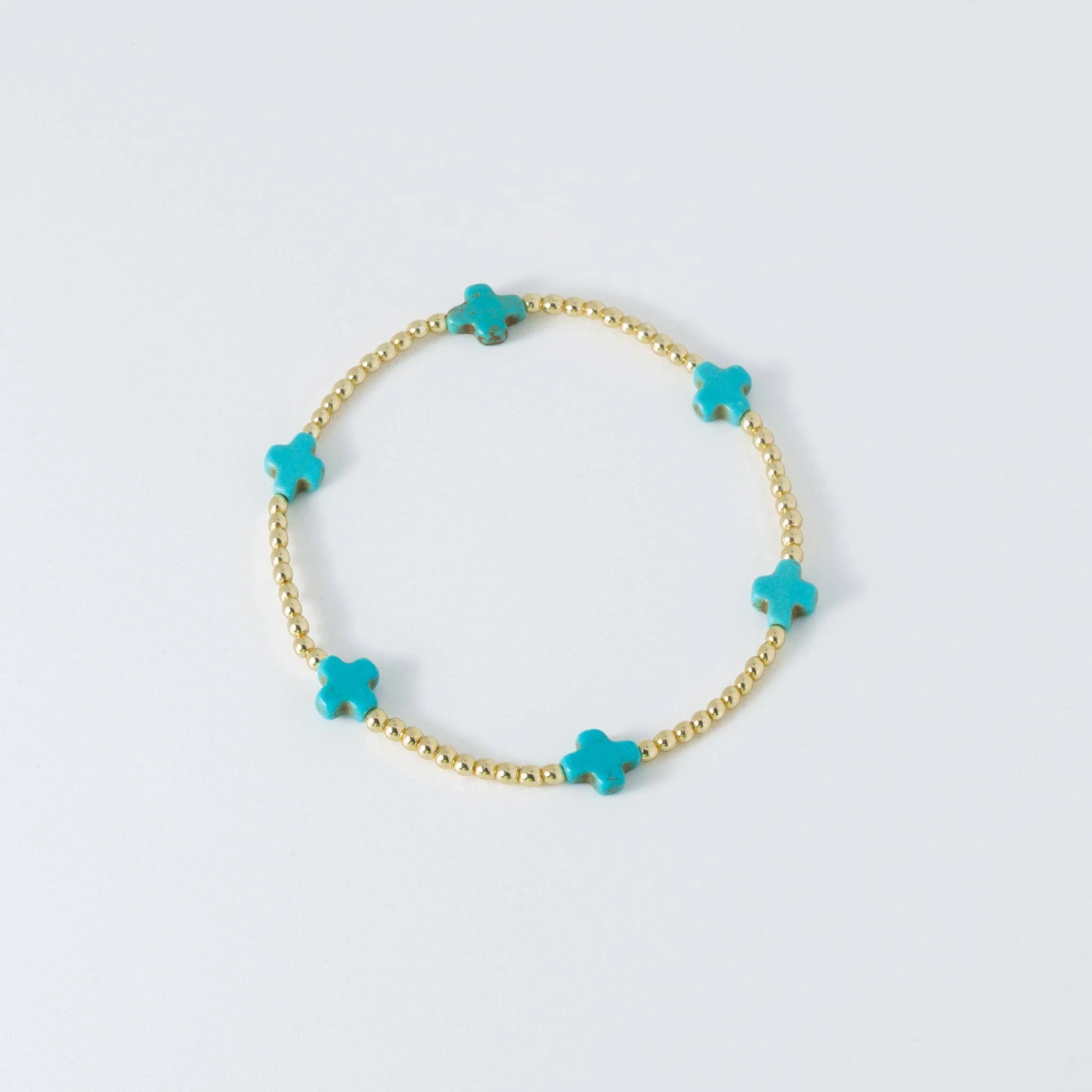 Coastal Grit - Island Girl Cross Bracelet: Off-white Cross - Image 2