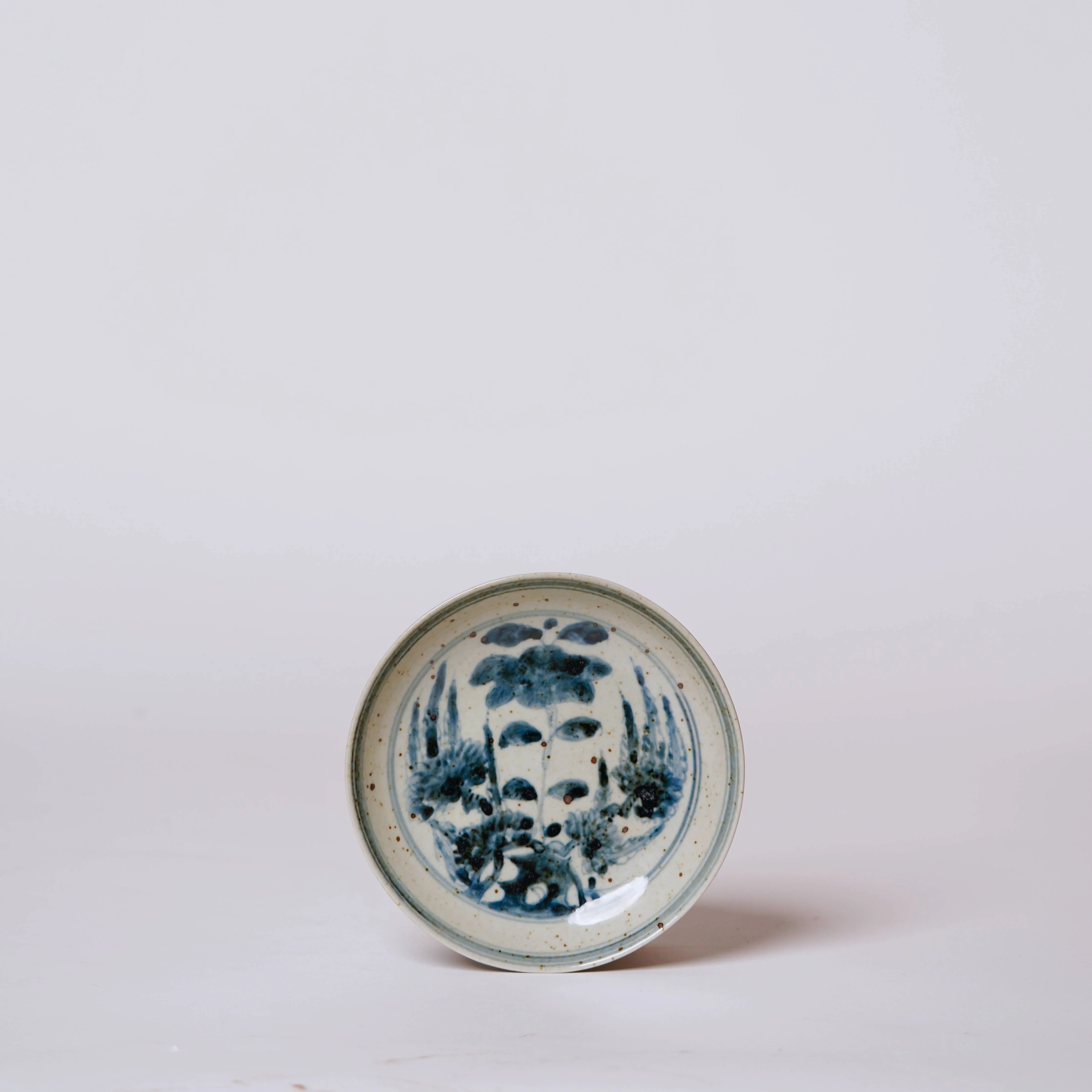 Cobalt Guild - Small Blue and White Porcelain Floral Bouquet Dish
