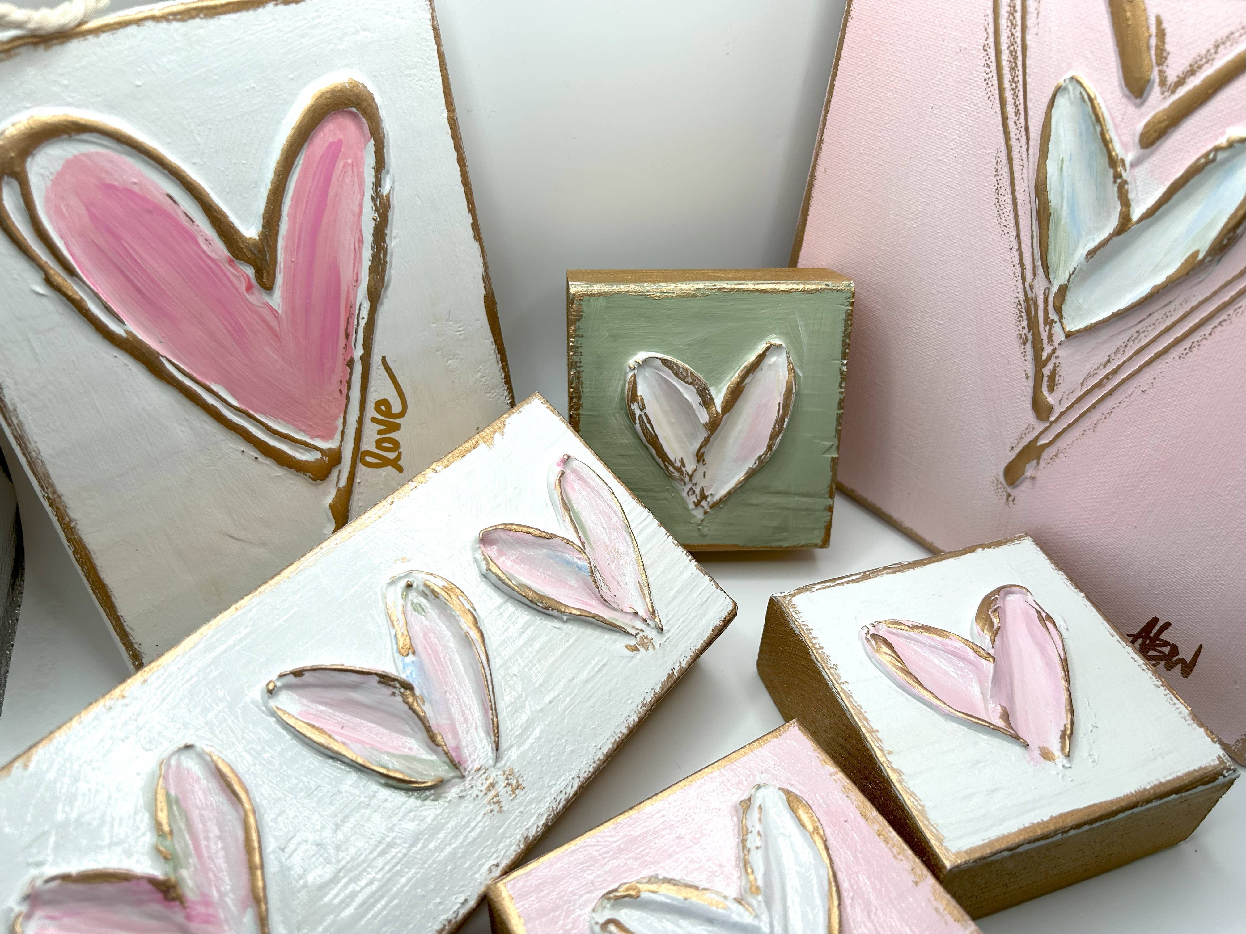 Coddiwomple - Heart trio wood block - Image 4