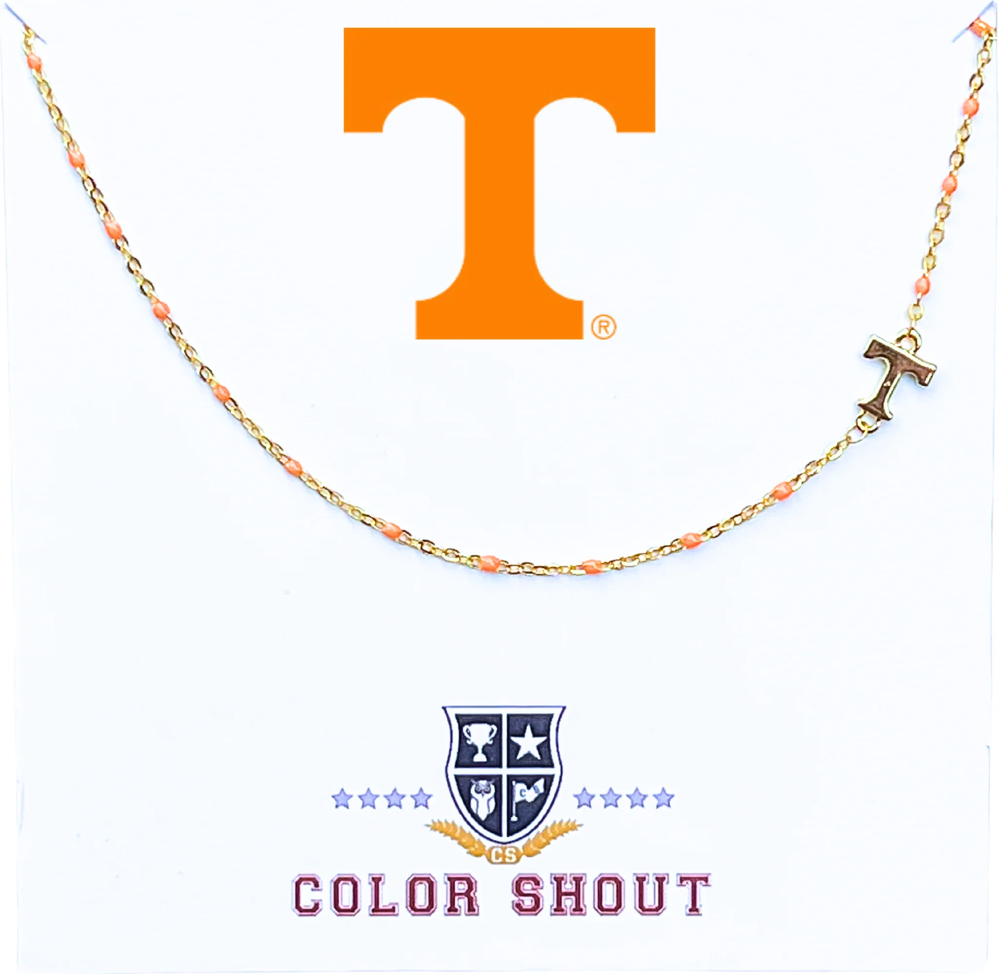 Color Shout - The College Logo Necklace: Side Set Logo on Enamel Bead Necklace: Alabama - Image 16