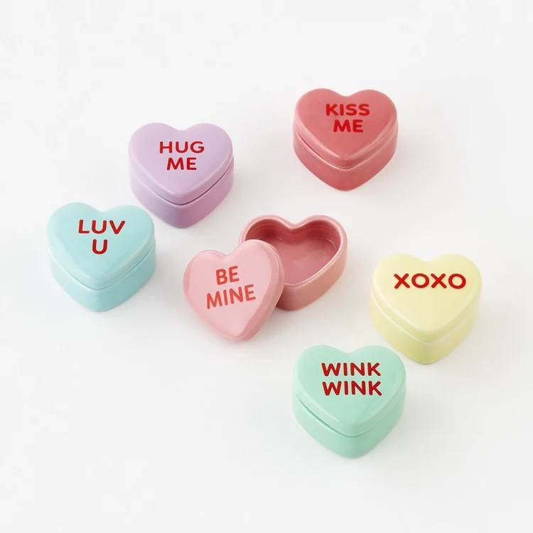 Conversation Heart Ring Box