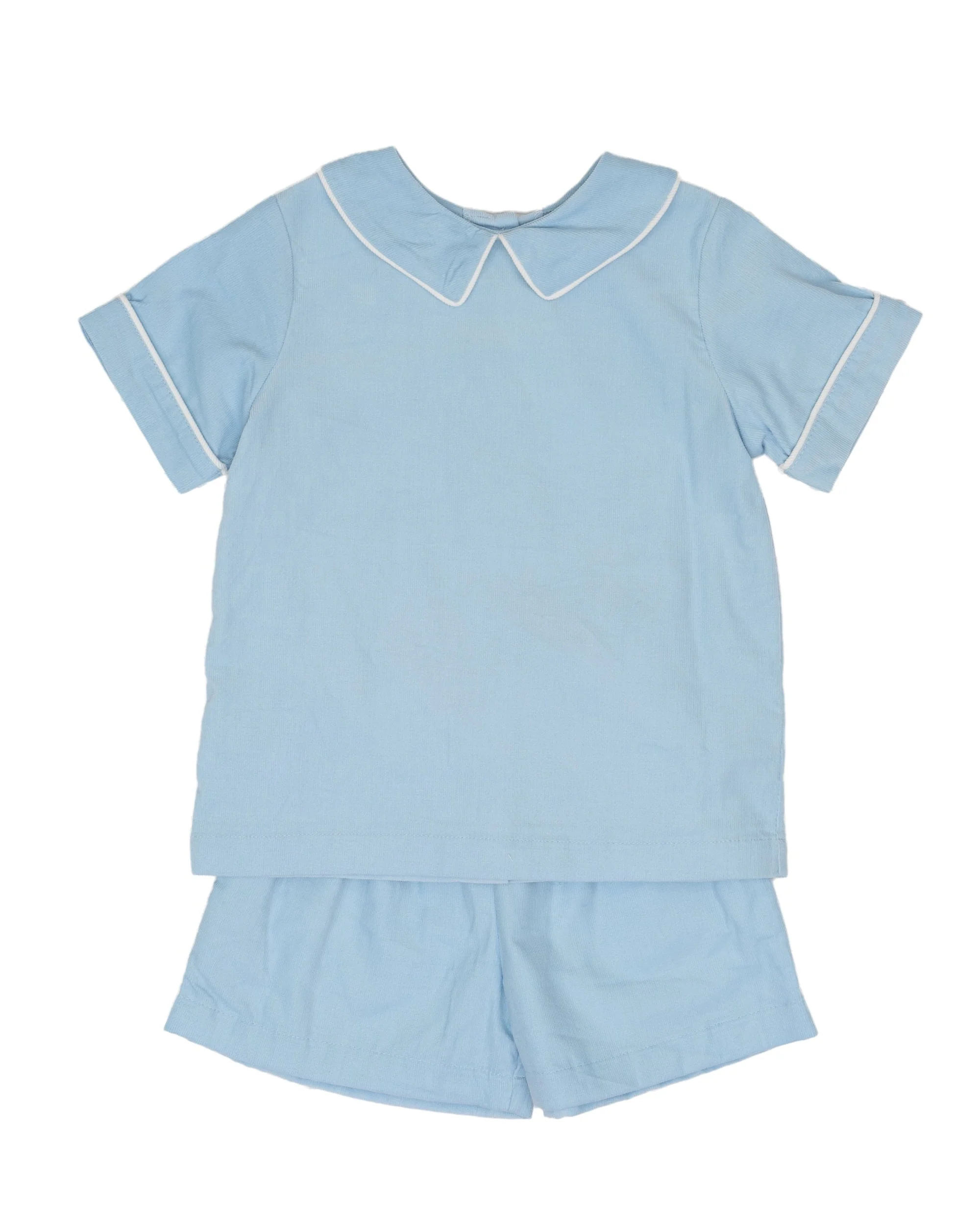 Crawford Light Blue Cord Short Set