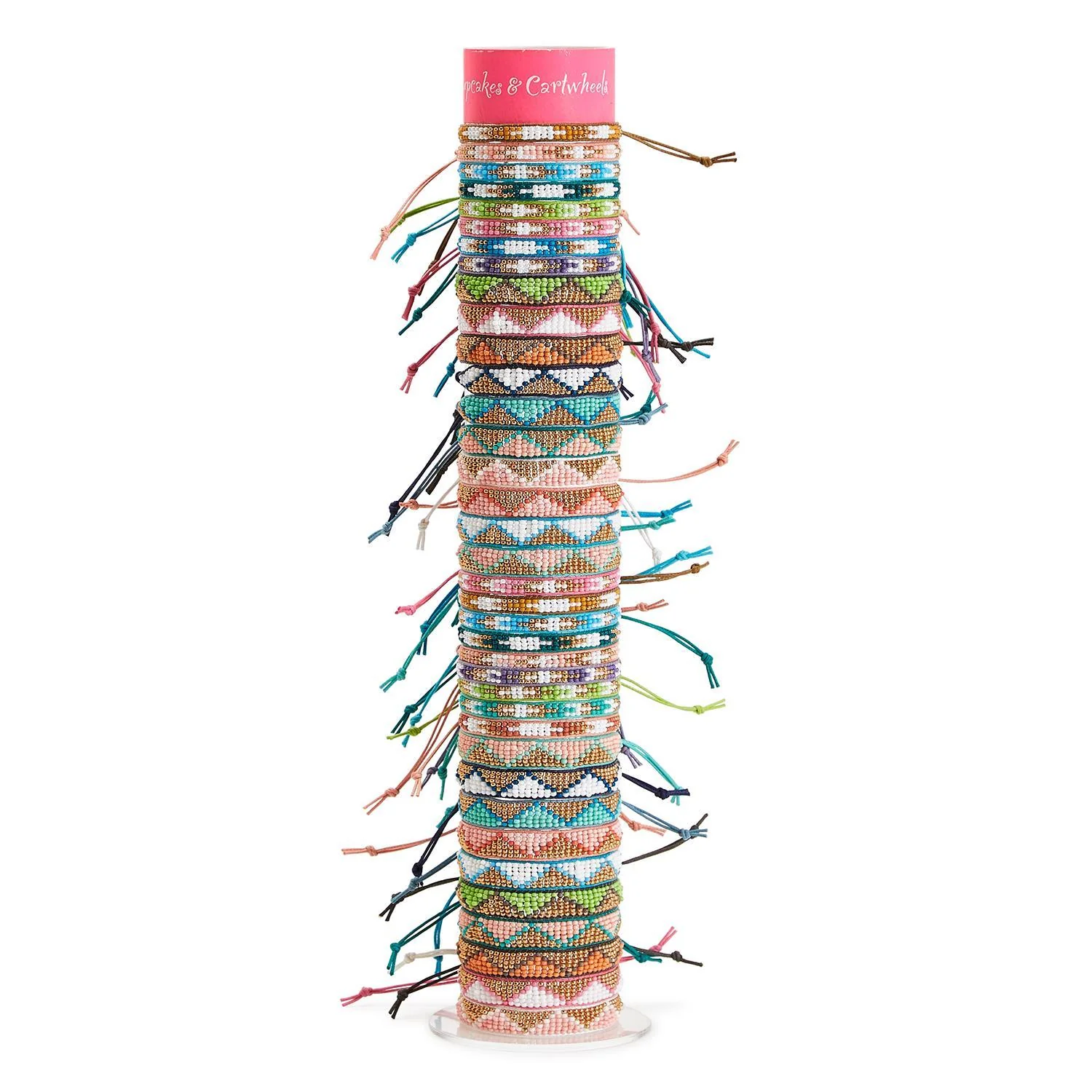 Cupcakes & Cartwheels Beaded Adjustable Bracelet