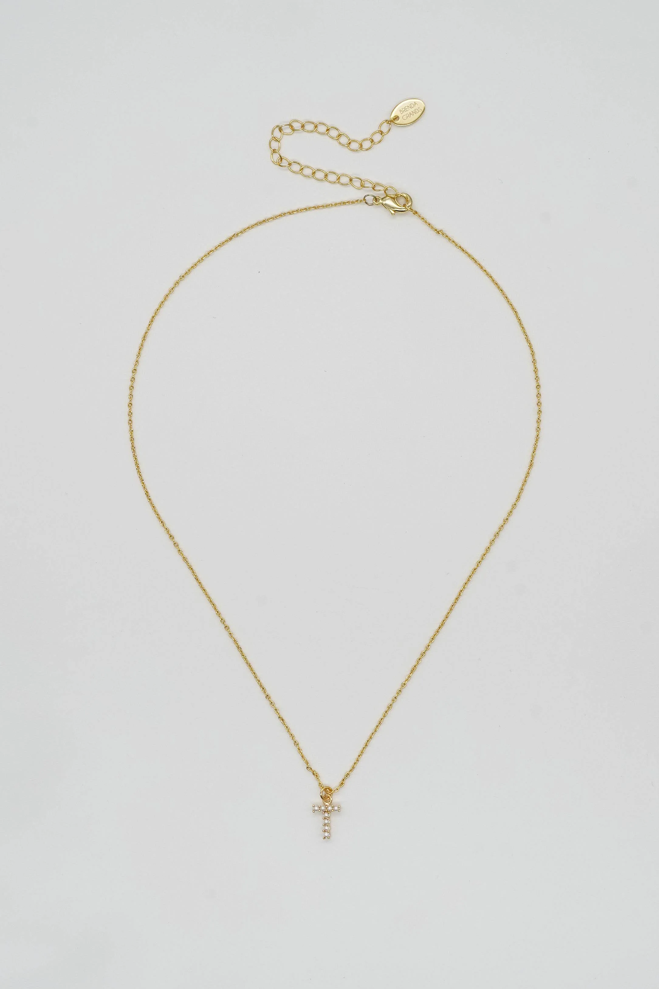 Dainty Love Pearl Initial Necklace: Holiday Favorite!: C / 15" + 3" - Image 22