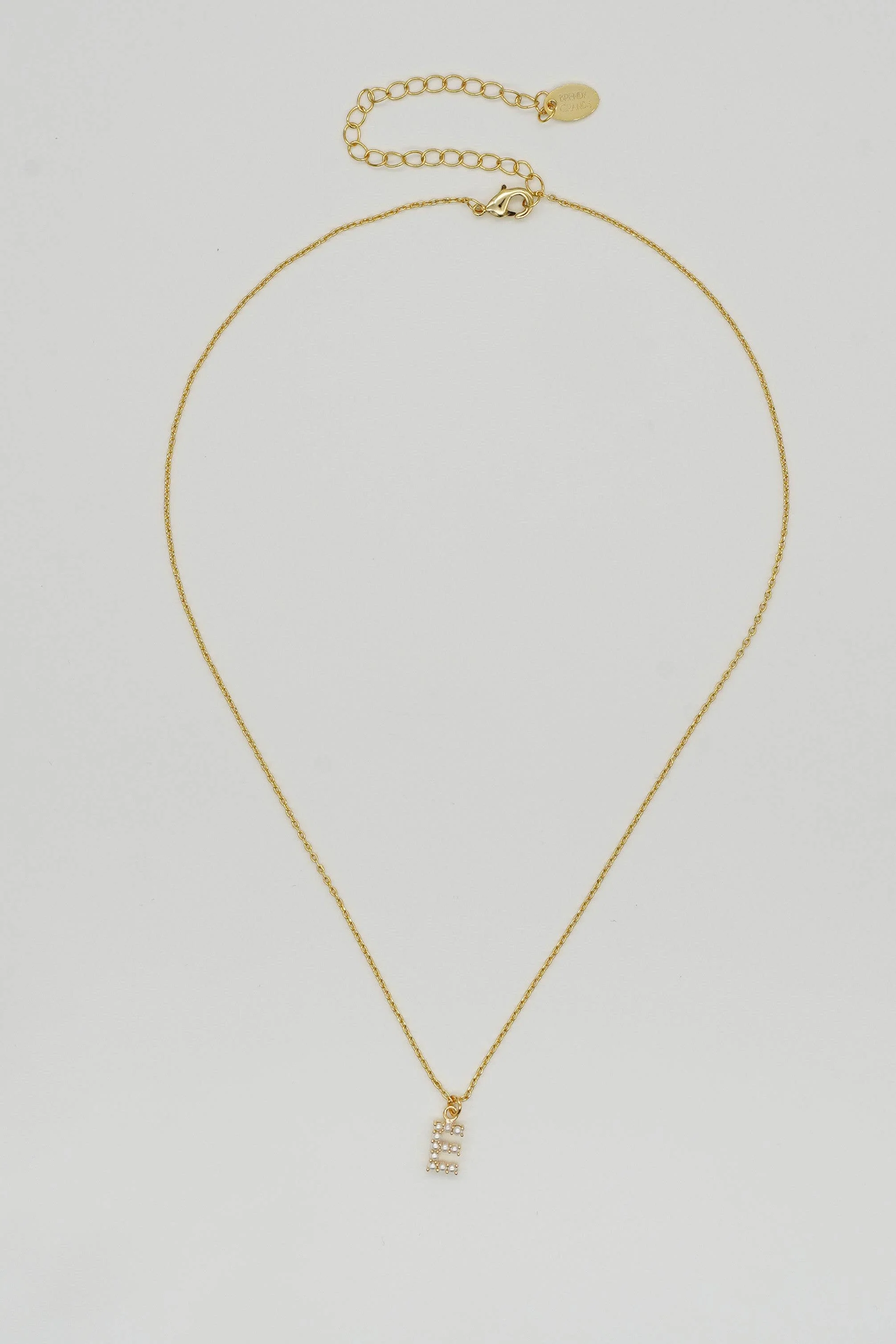 Dainty Love Pearl Initial Necklace: Holiday Favorite!: D / 15" + 3" - Image 12
