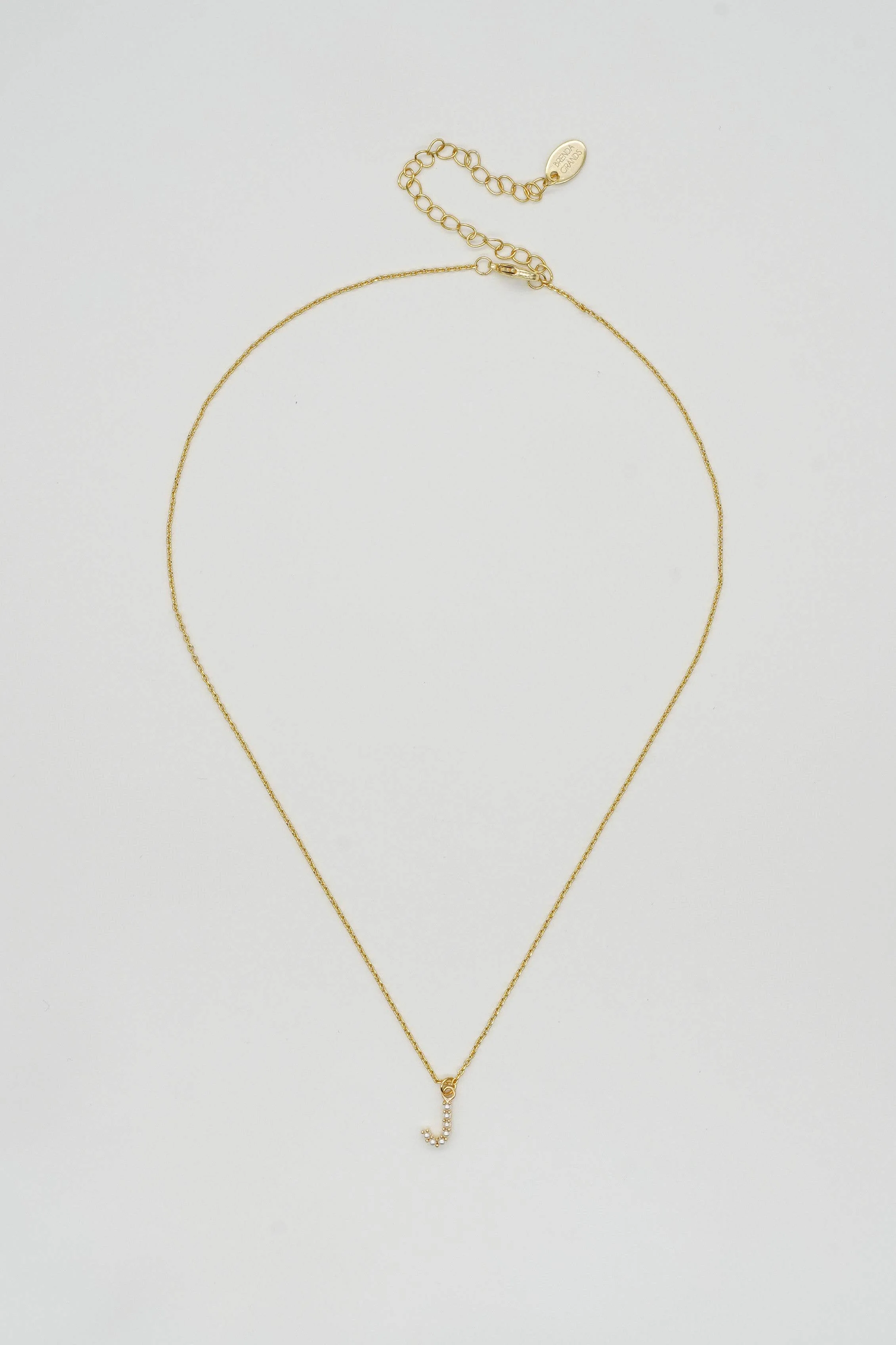 Dainty Love Pearl Initial Necklace: Holiday Favorite!: D / 15" + 3" - Image 15
