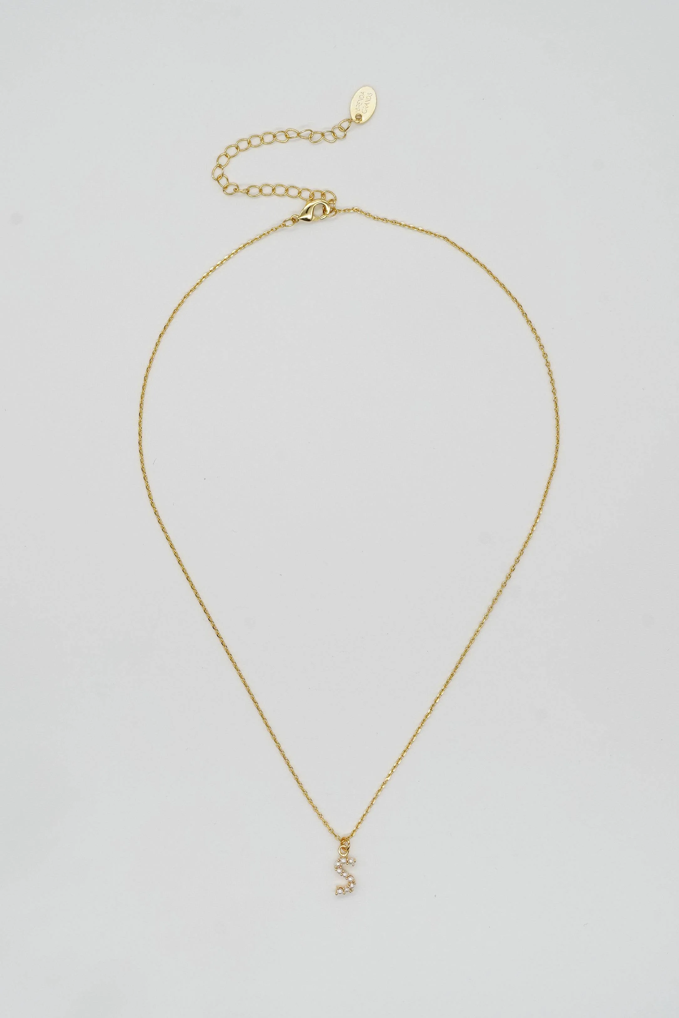 Dainty Love Pearl Initial Necklace: Holiday Favorite!: D / 15" + 3" - Image 21