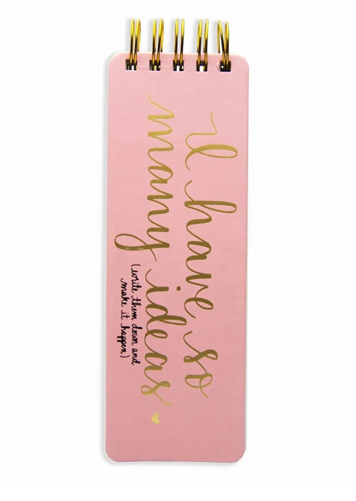 Dayna Lee Spiral Memo Pad Pink I Have So Many Idea