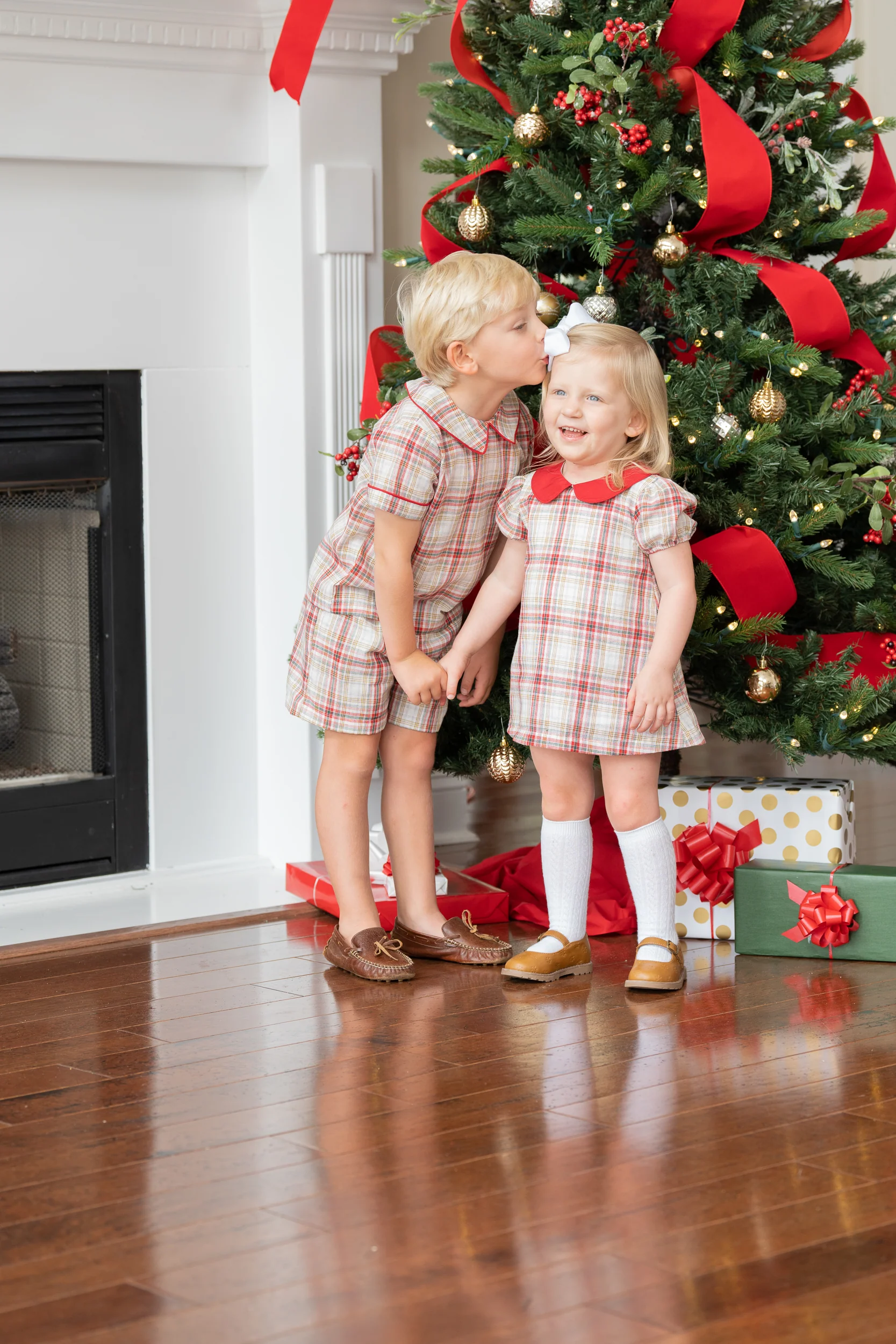 Deanna Festive Plaid Bloomer Set - Image 3