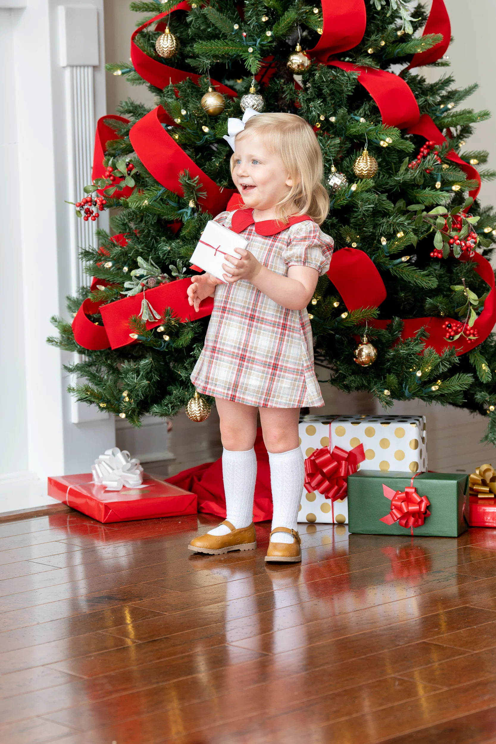 Deanna Festive Plaid Bloomer Set - Image 4