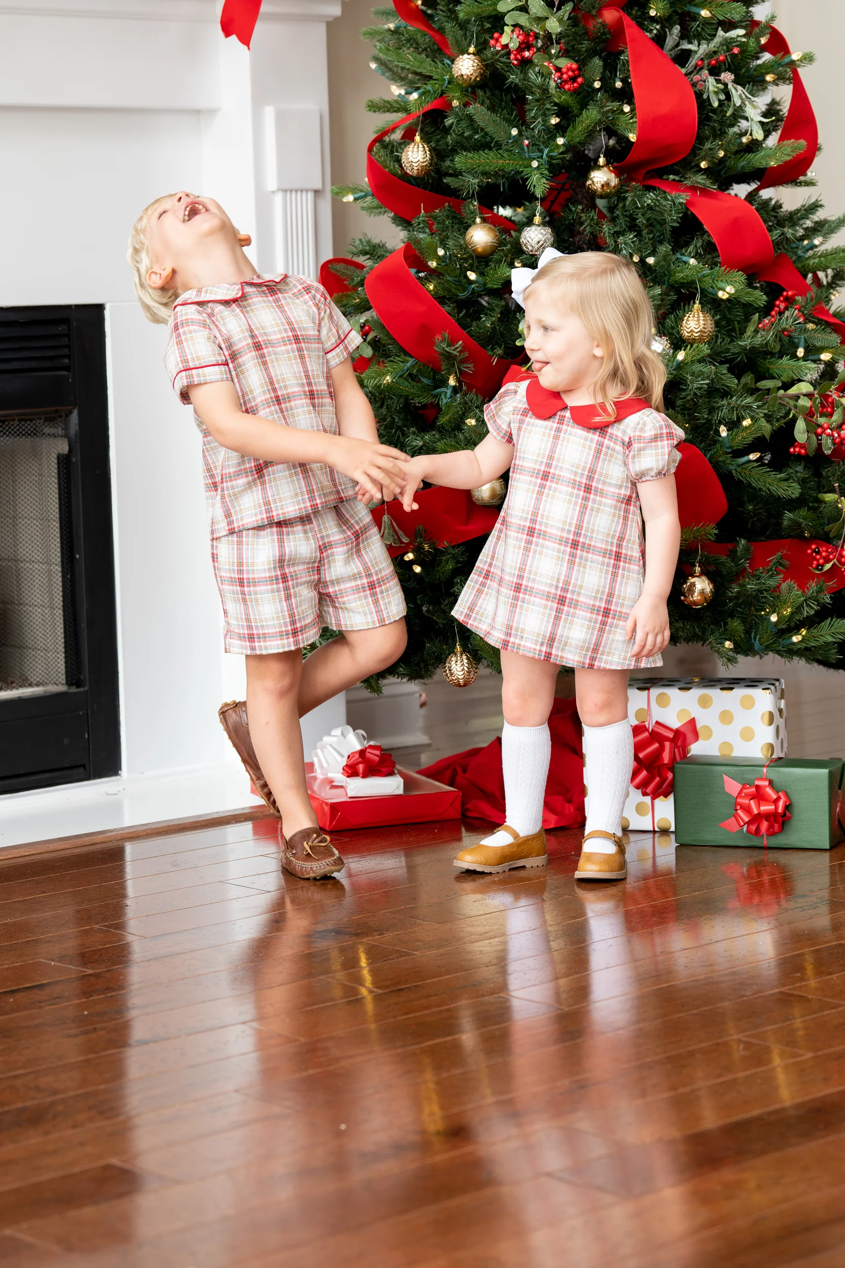 Deanna Festive Plaid Bloomer Set - Image 5
