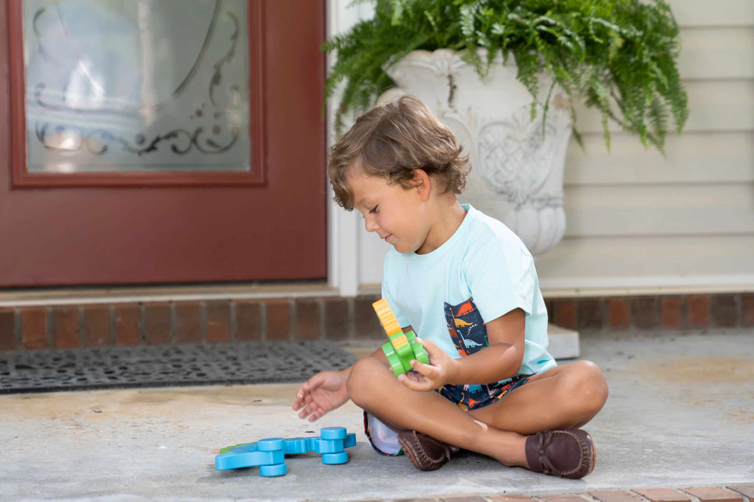 SS Aqua Spikey Dino Tee - Image 3