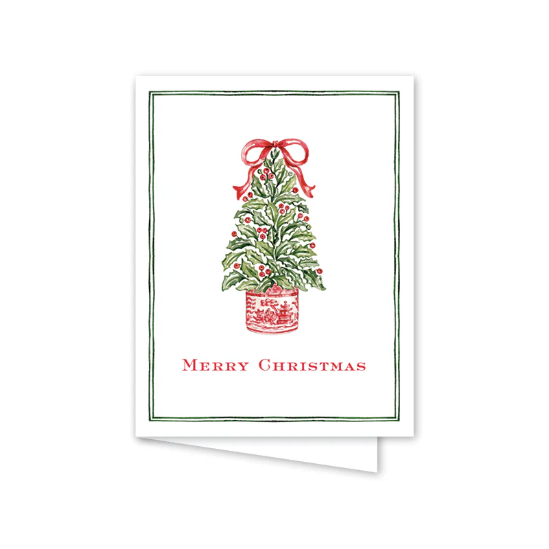 Dogwood Hill - Holly Ribbons Tree: Single Card - Image 2