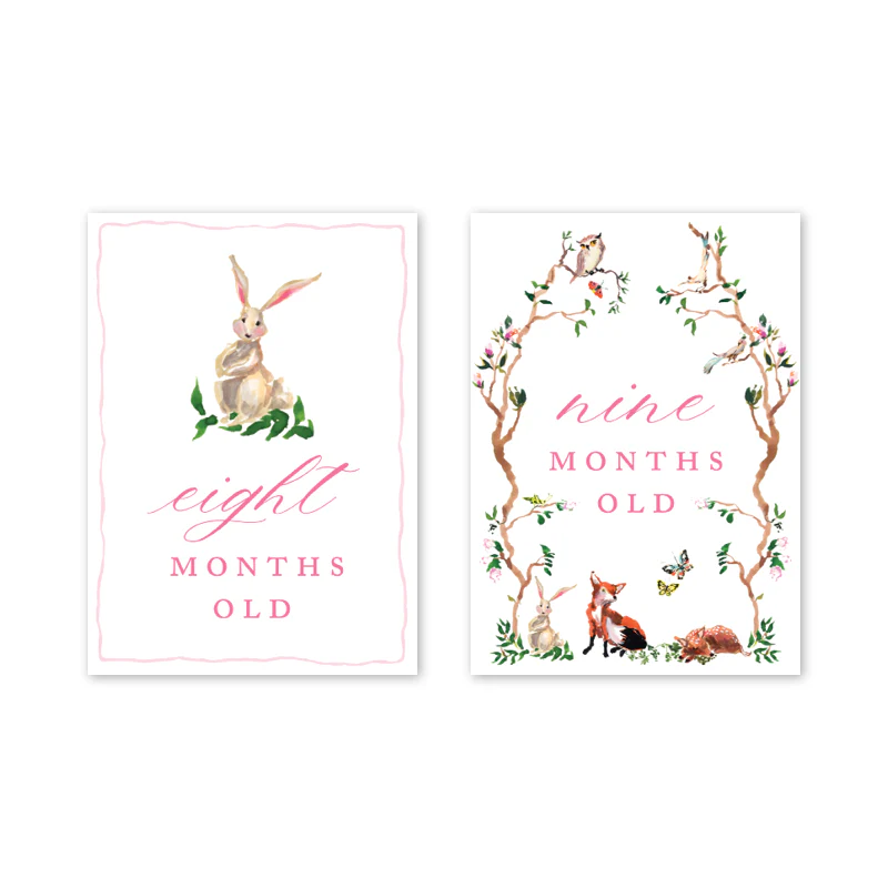 Dogwood Hill - Woodland Pink Milestone Cards: Milestone Cards - Set of 15 - Image 6
