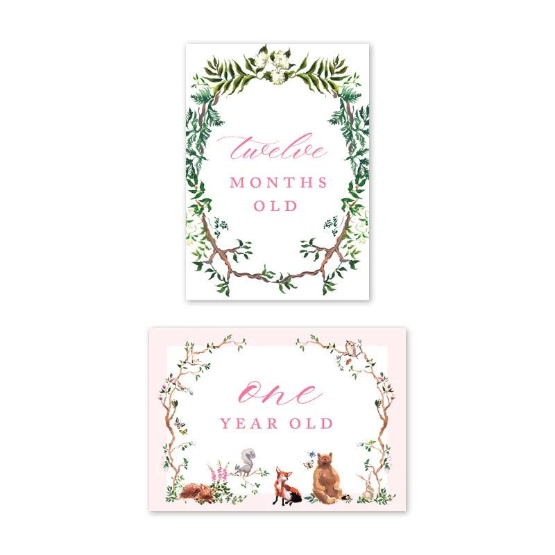 Dogwood Hill - Woodland Pink Milestone Cards: Milestone Cards - Set of 15 - Image 8