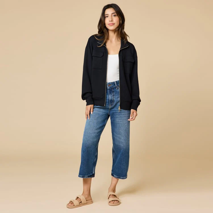 DreamTech Double Zip Bomber Jacket - Image 3