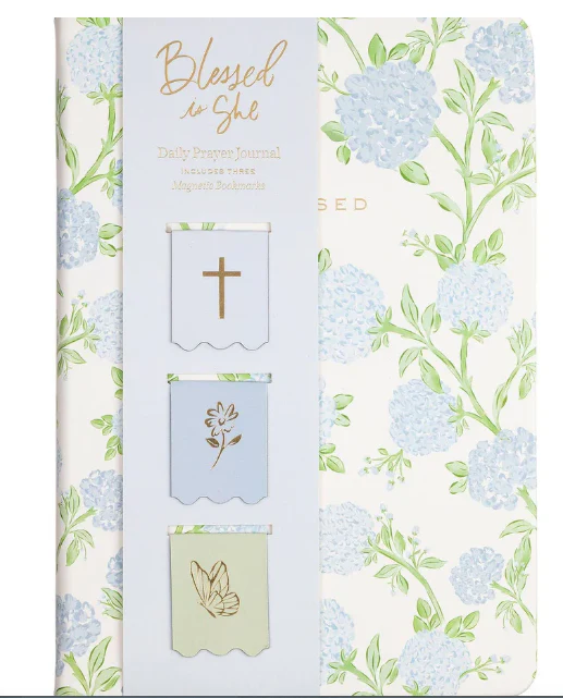 Faith Collection Journal Set W/ Bookmarks Blue Green Floral 6x8